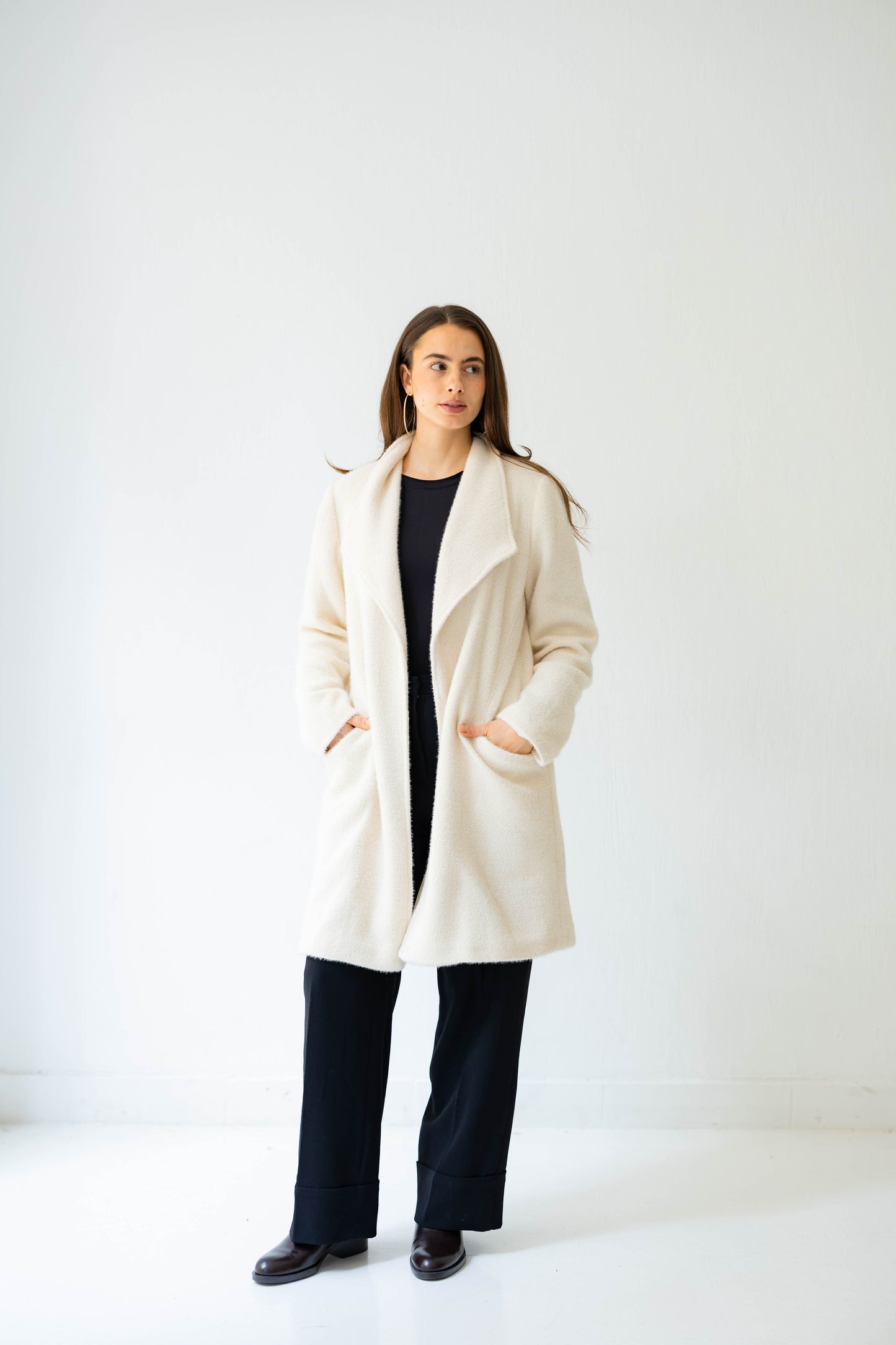 Whisper Shine Coat in White