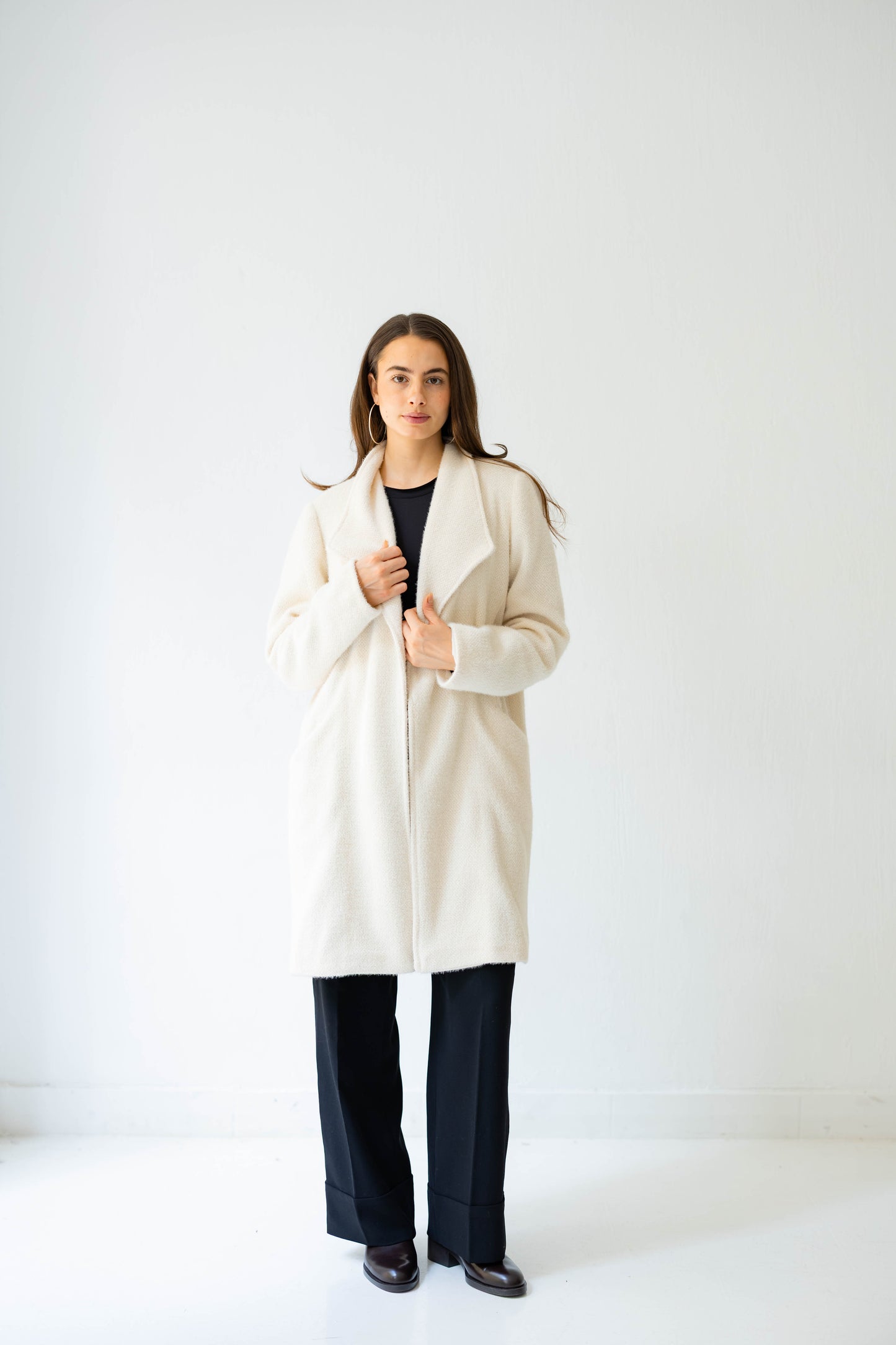 Whisper Shine Coat in White