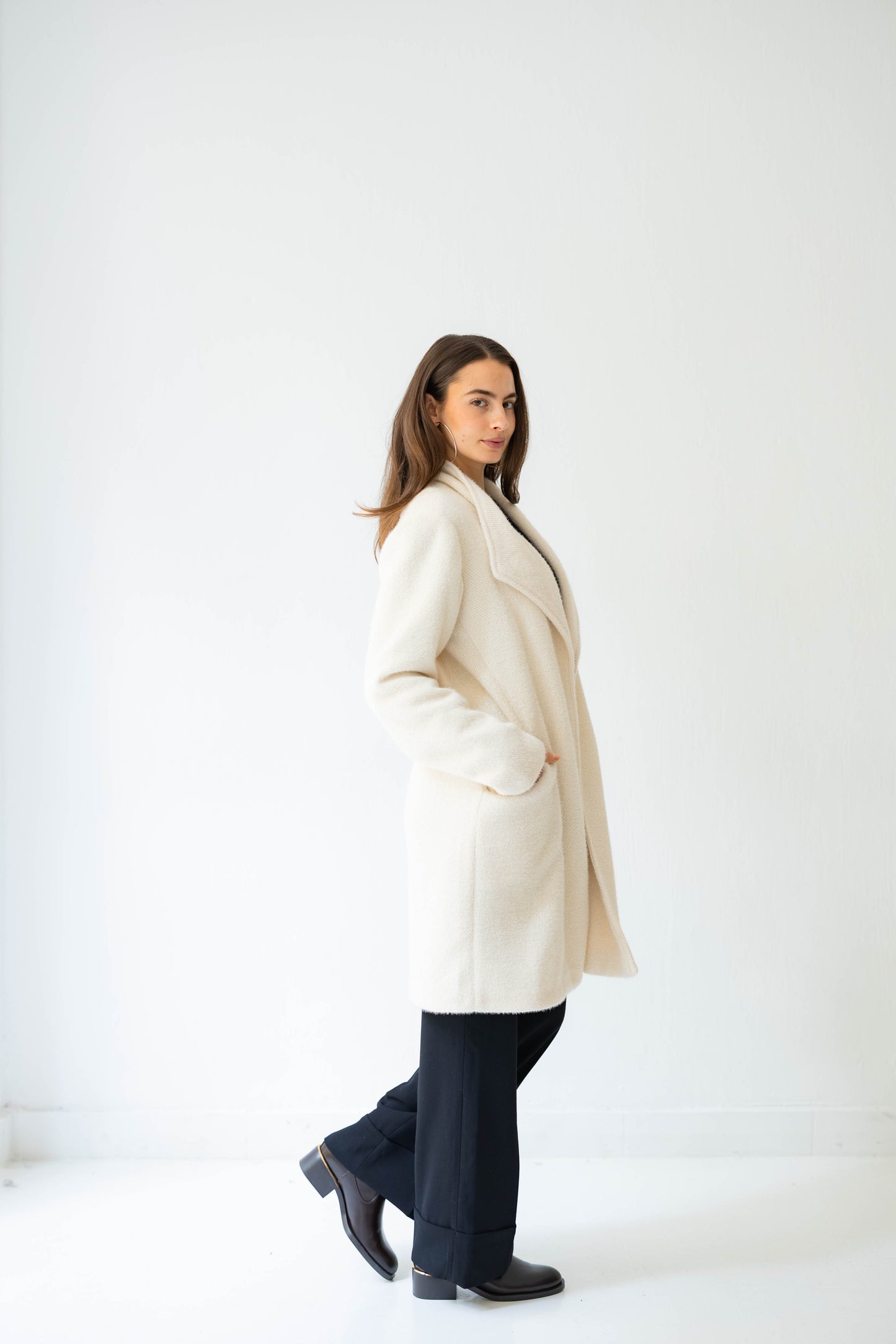 Whisper Shine Coat in White