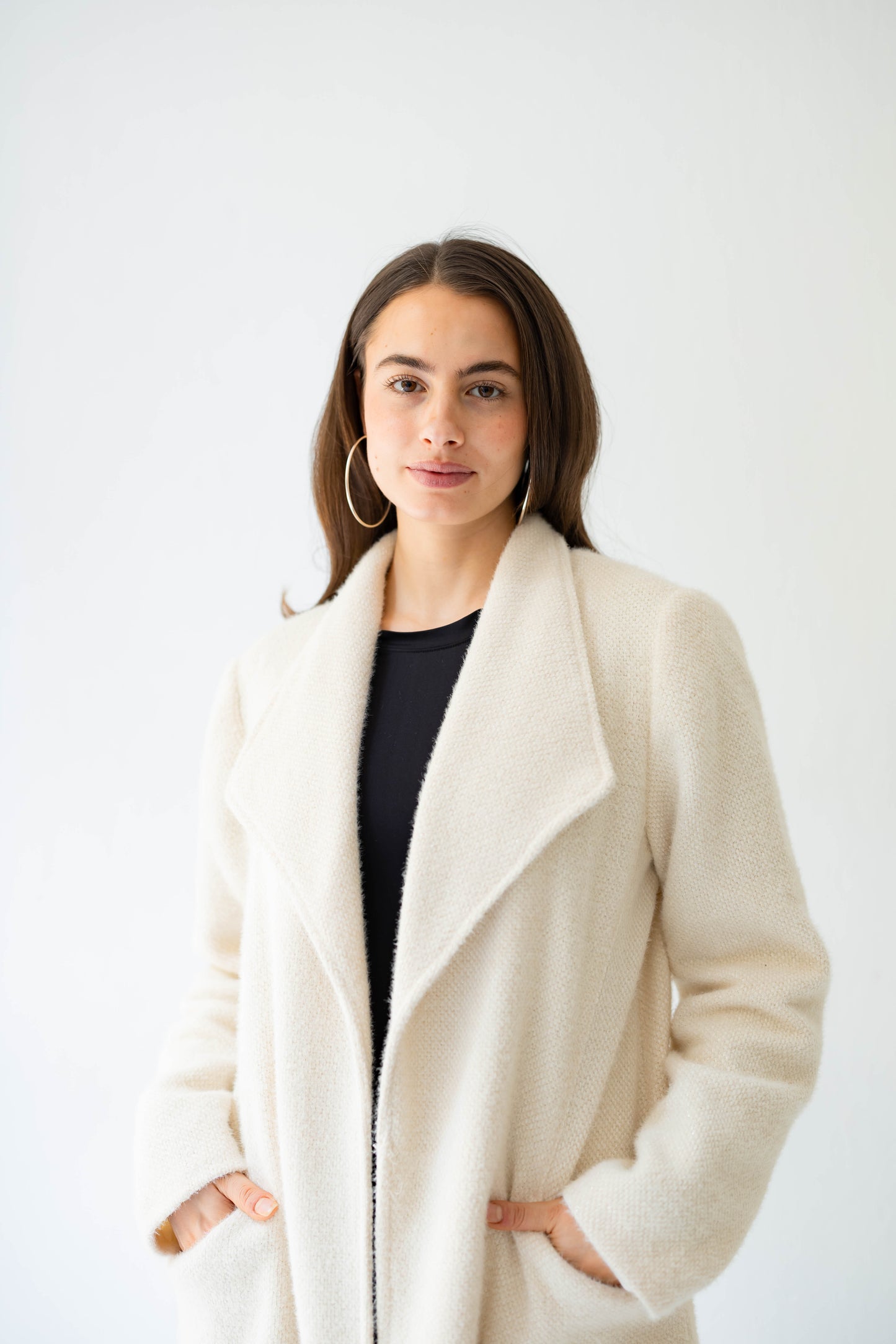 Whisper Shine Coat in White