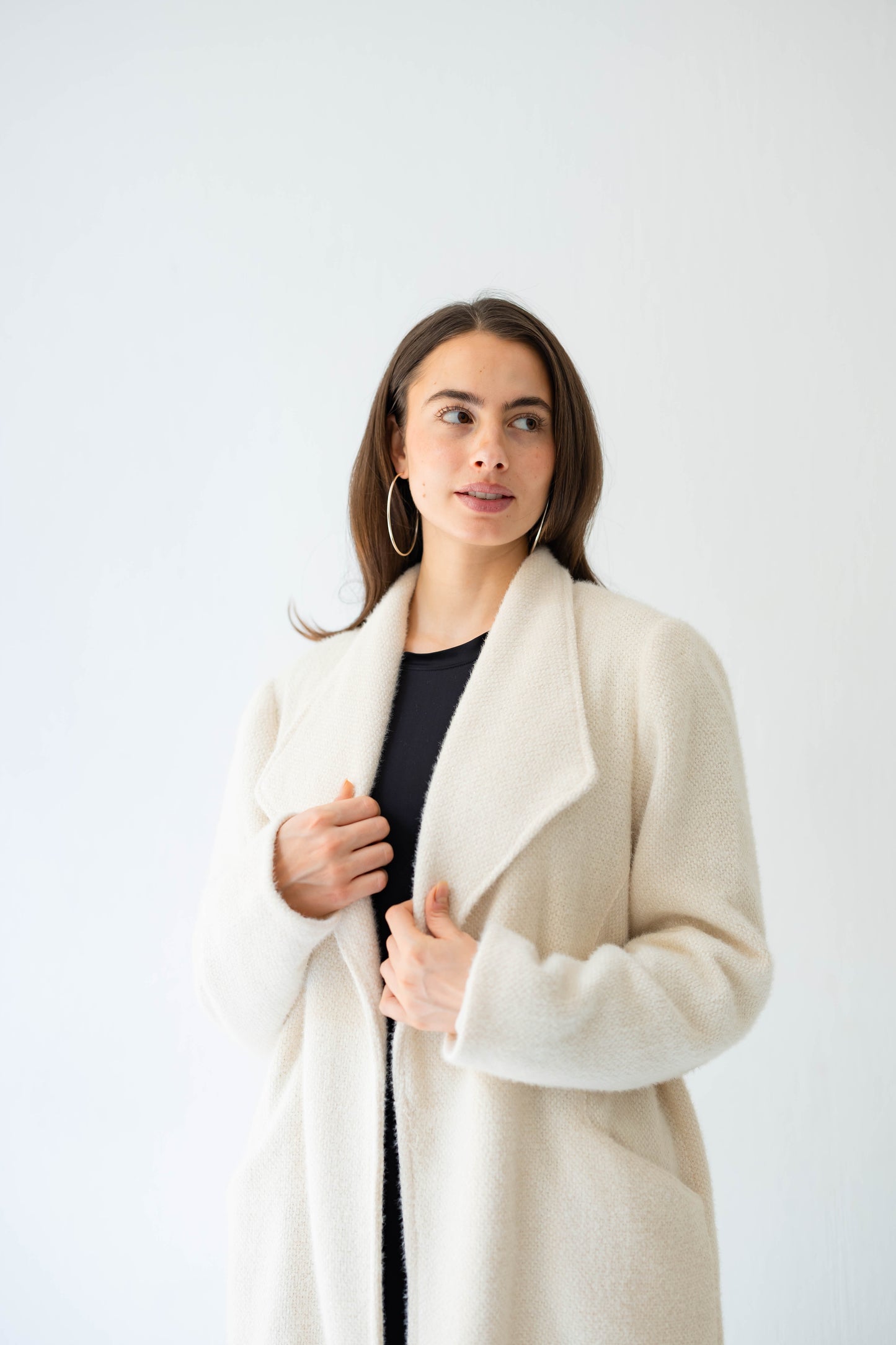 Whisper Shine Coat in White