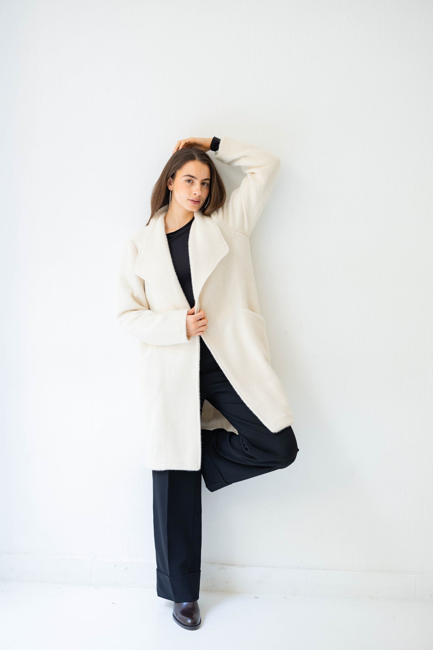 Whisper Shine Coat in White