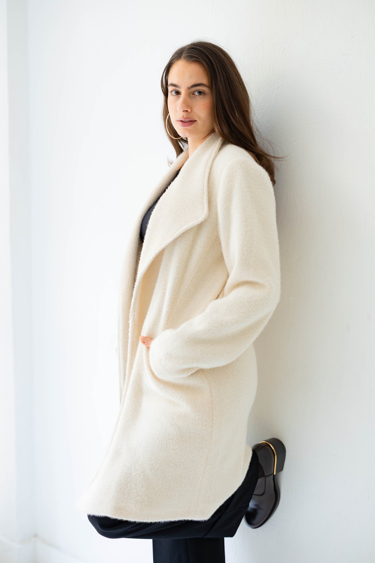 Whisper Shine Coat in White