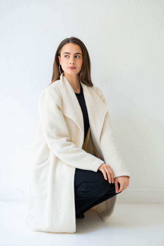 Whisper Shine Coat in White