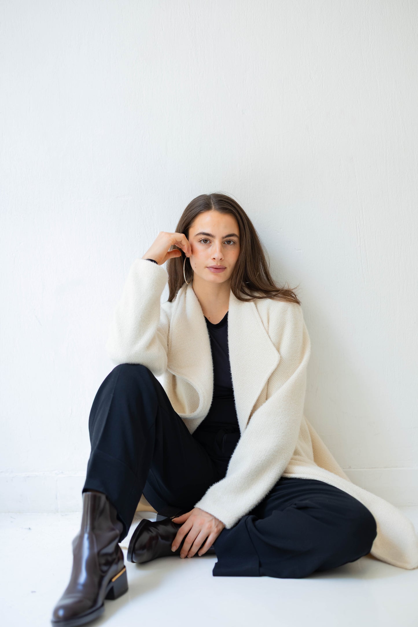 Whisper Shine Coat in White