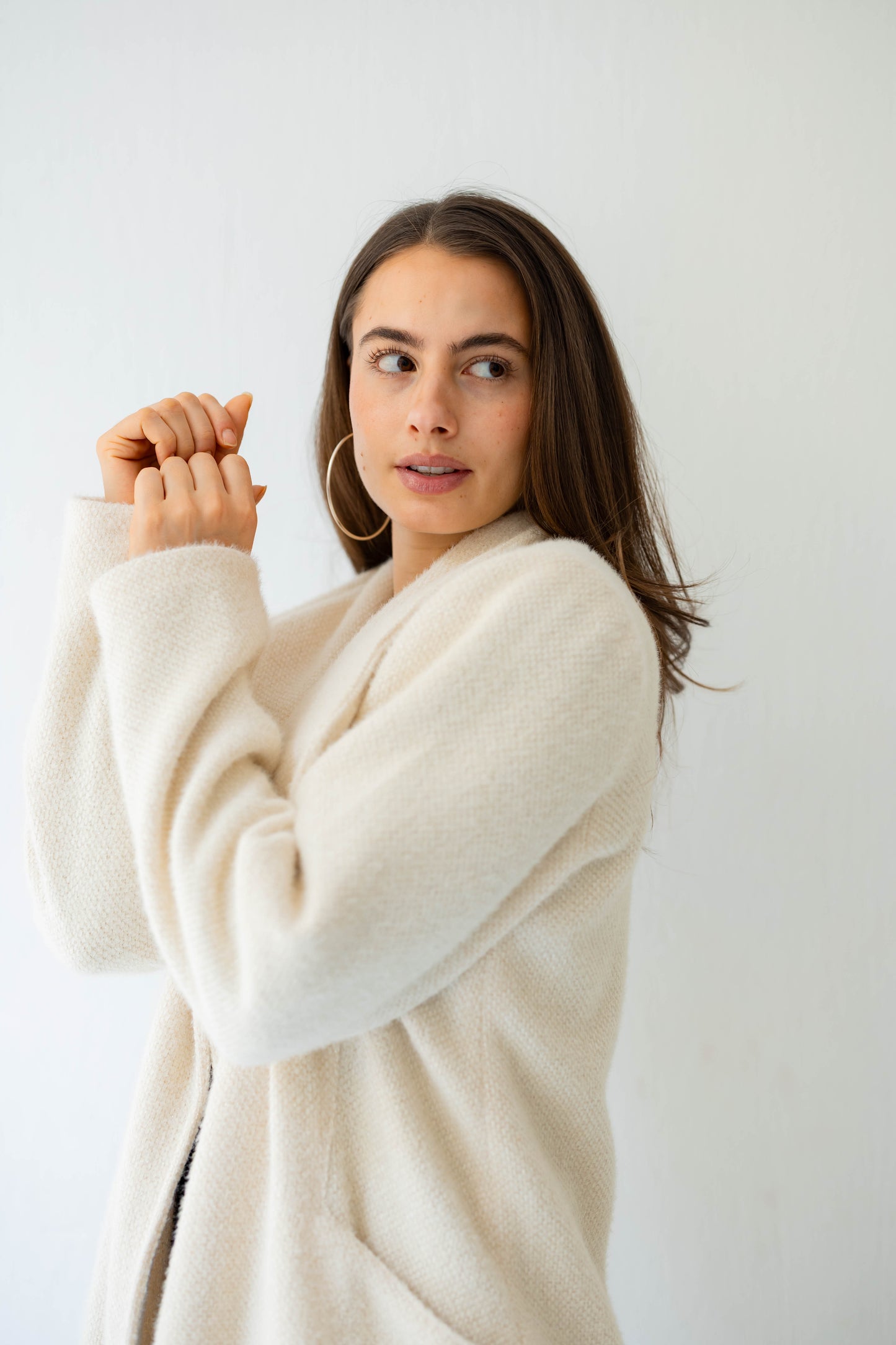 Whisper Shine Coat in White