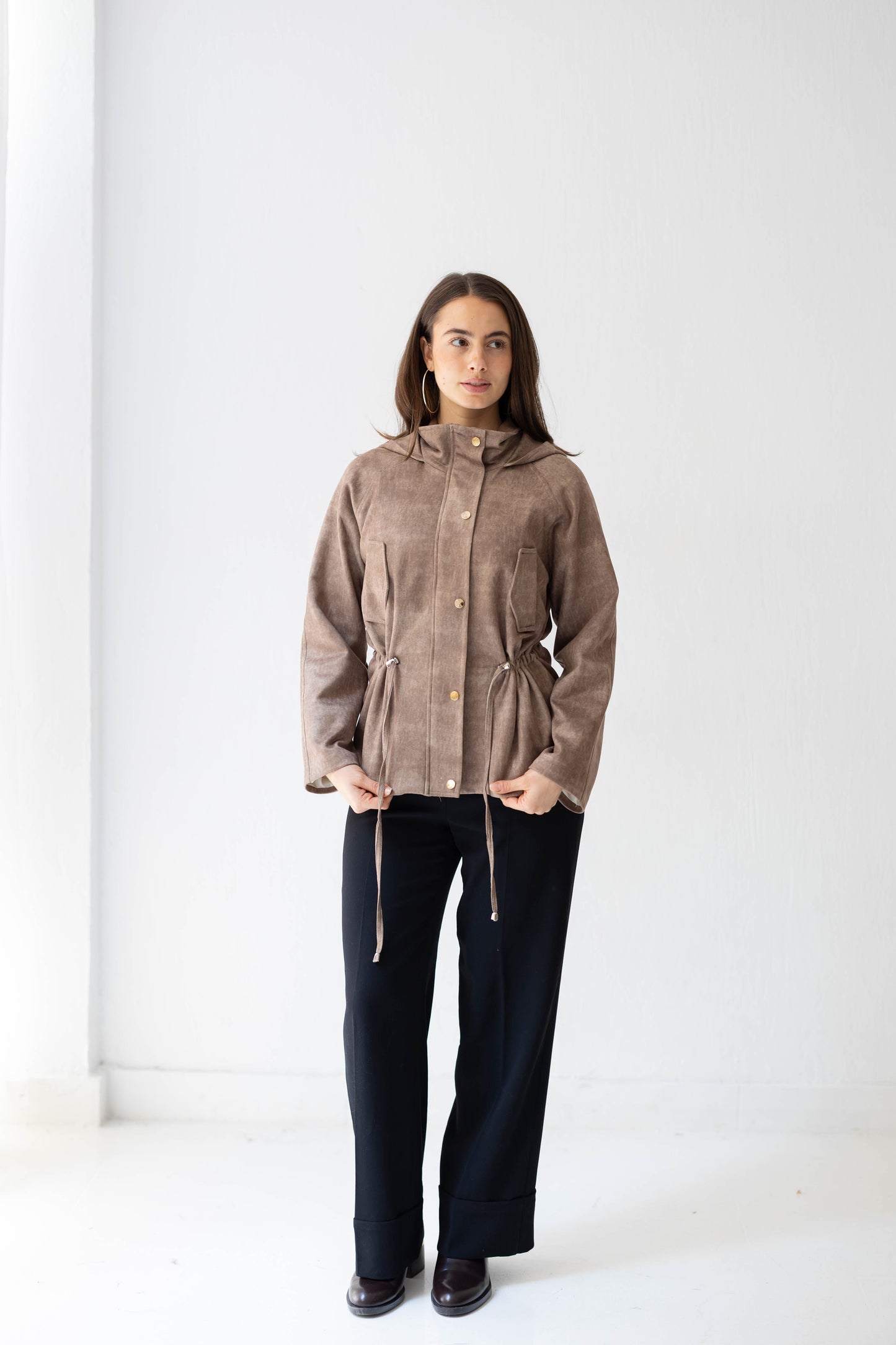 The Ophelia Jacket in Brown