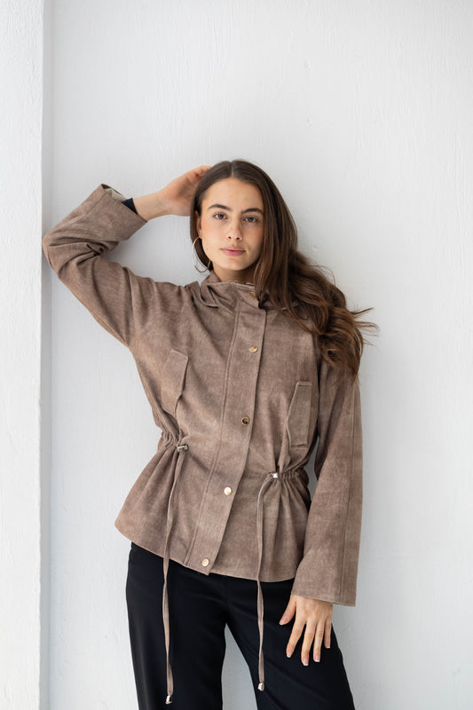 The Ophelia Jacket in Brown
