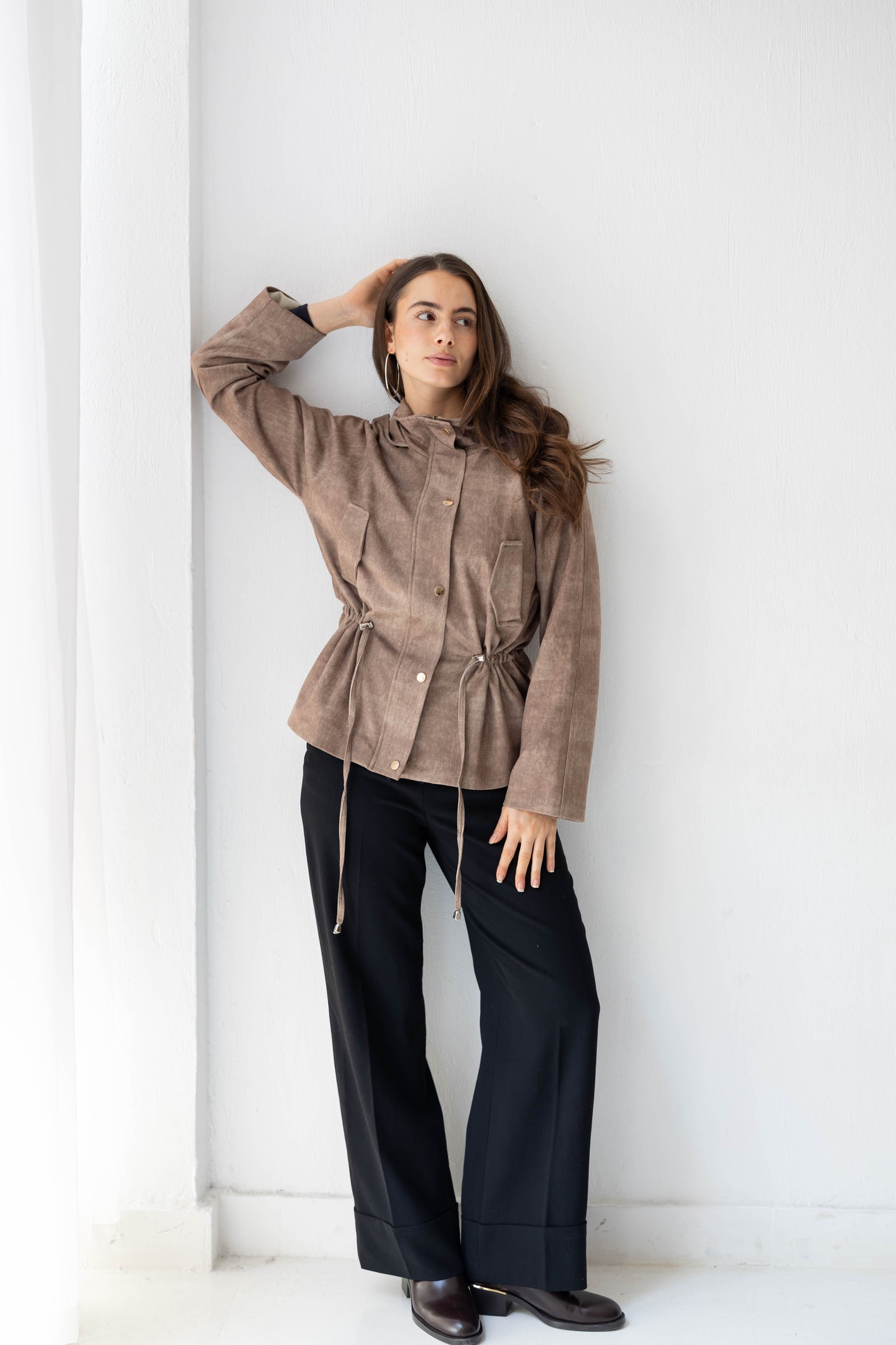 The Ophelia Jacket in Brown