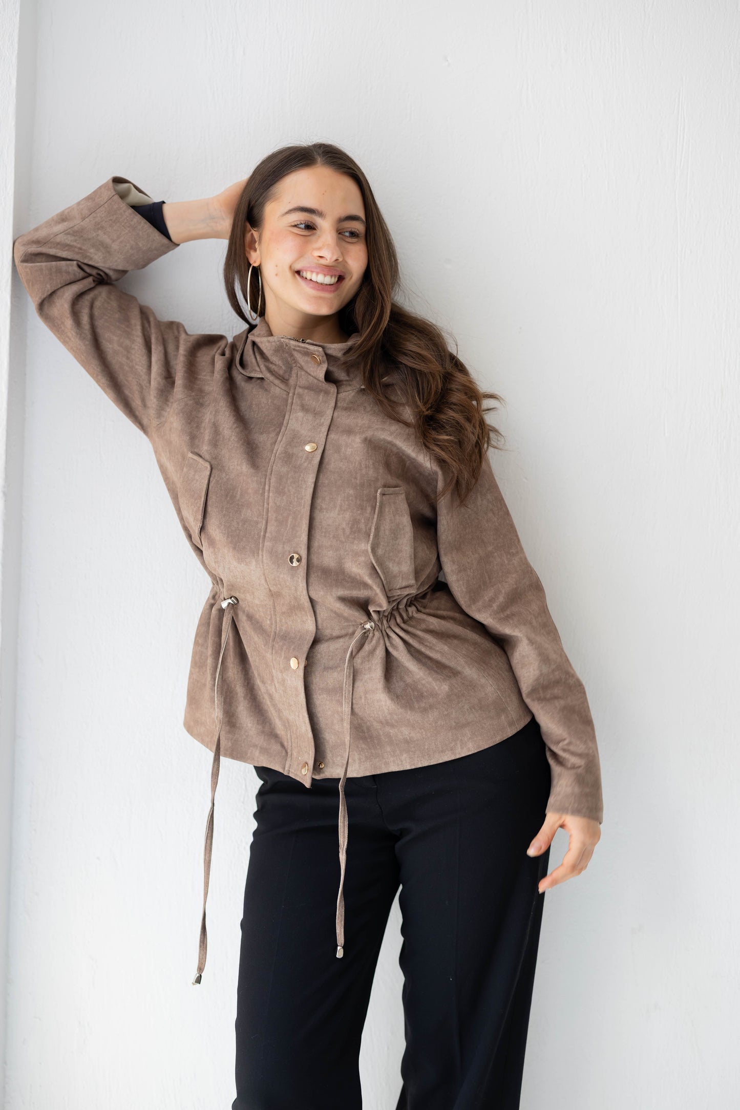 The Ophelia Jacket in Brown