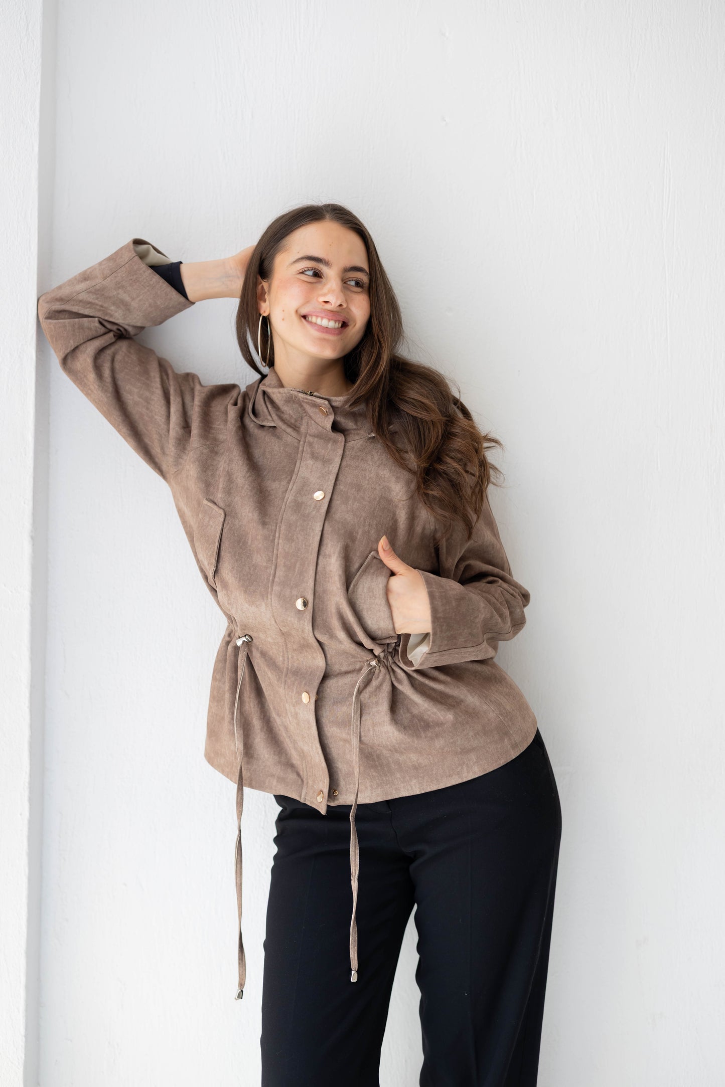 The Ophelia Jacket in Brown