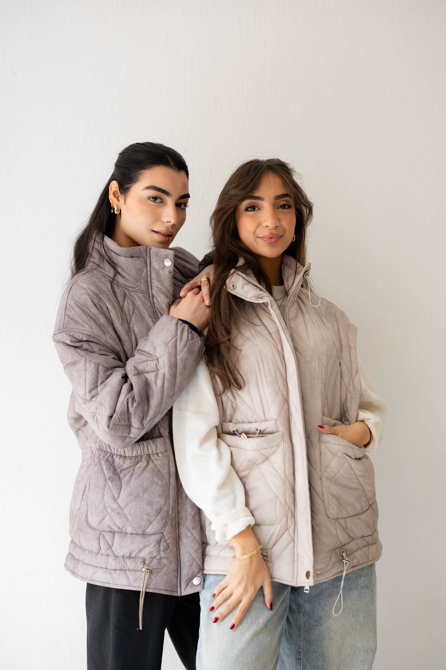 Storm Puff Jacket in Stone