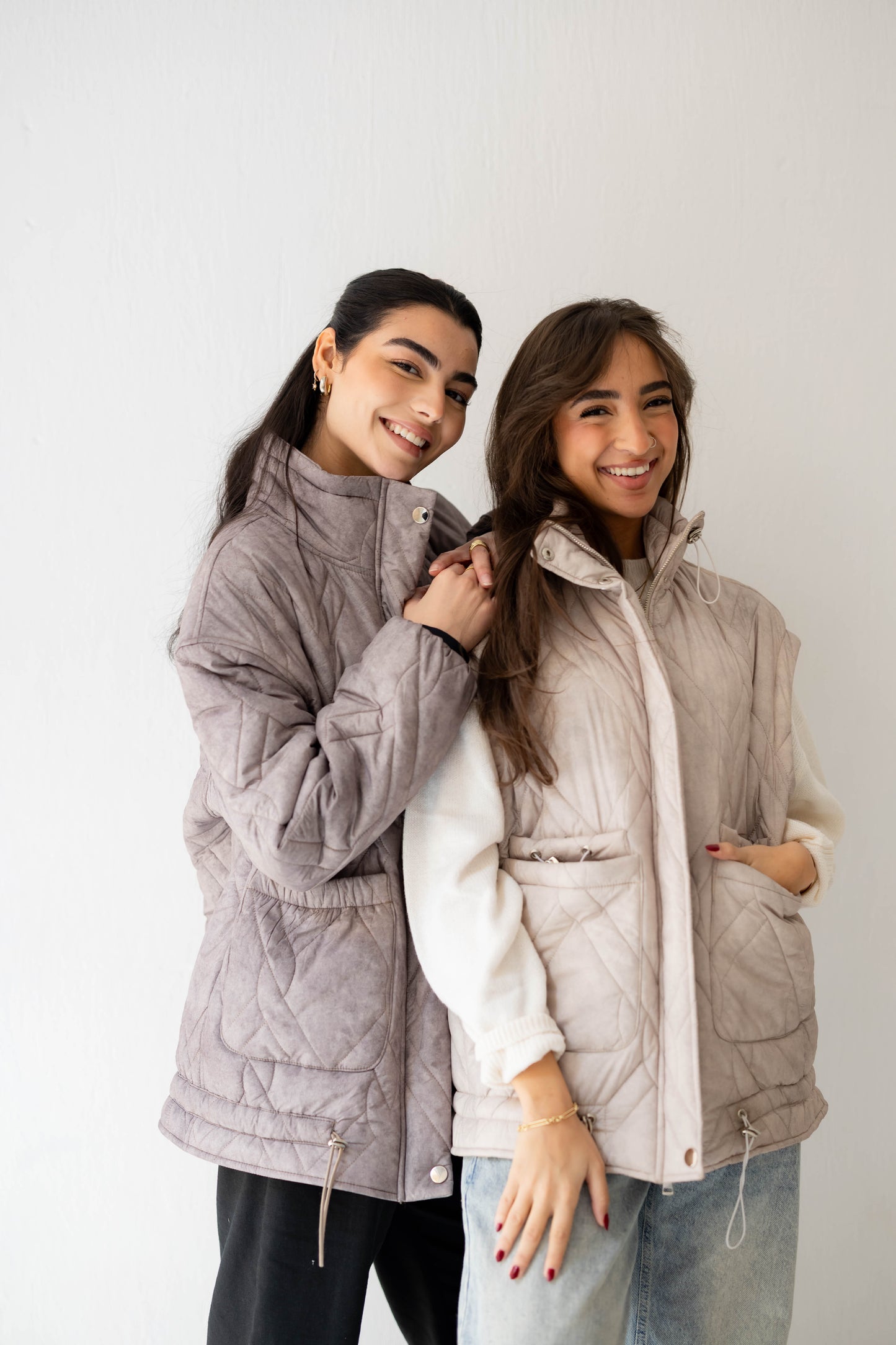 Storm Puff Jacket in Stone