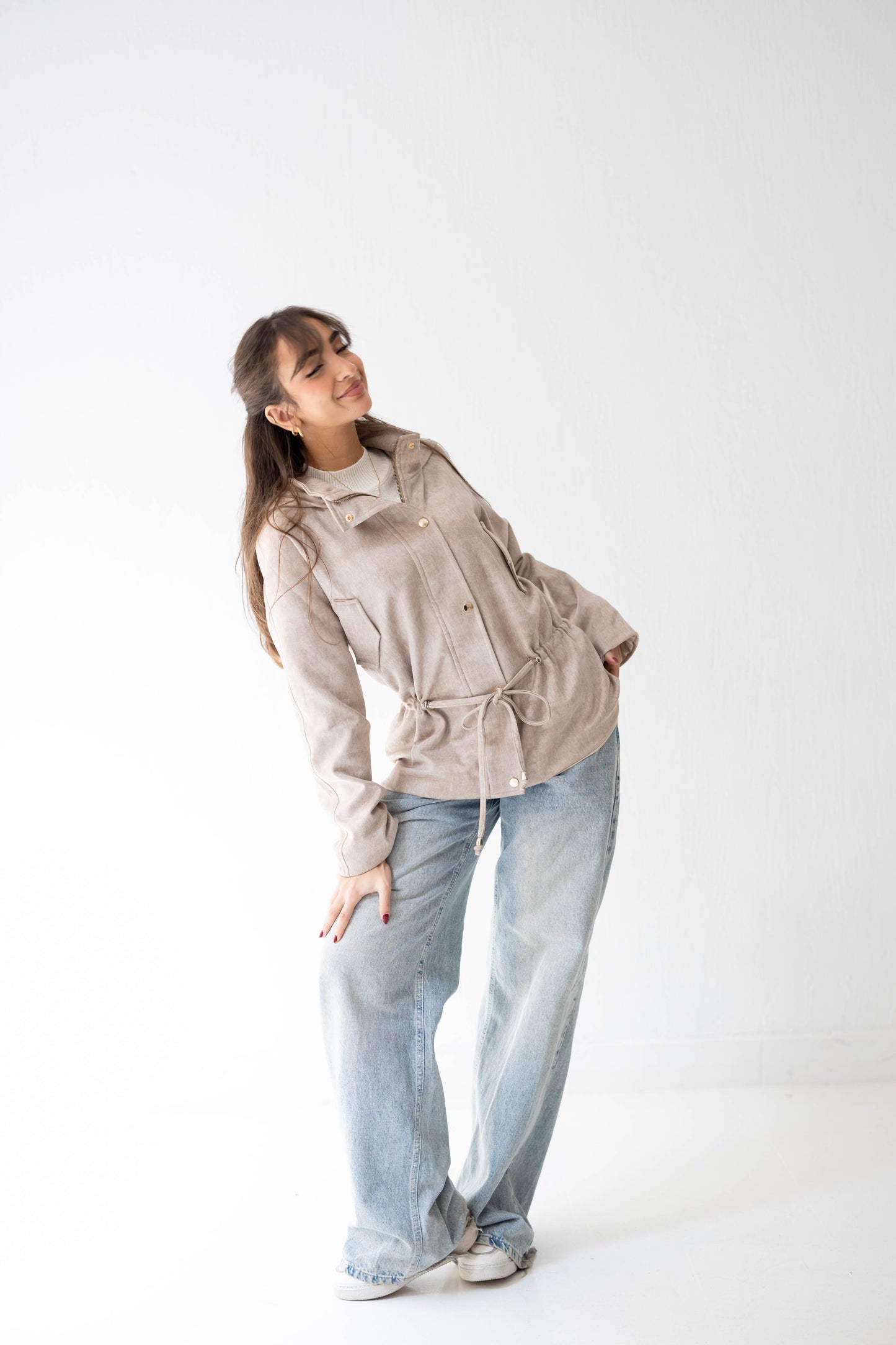 The Ophelia Jacket in Beige