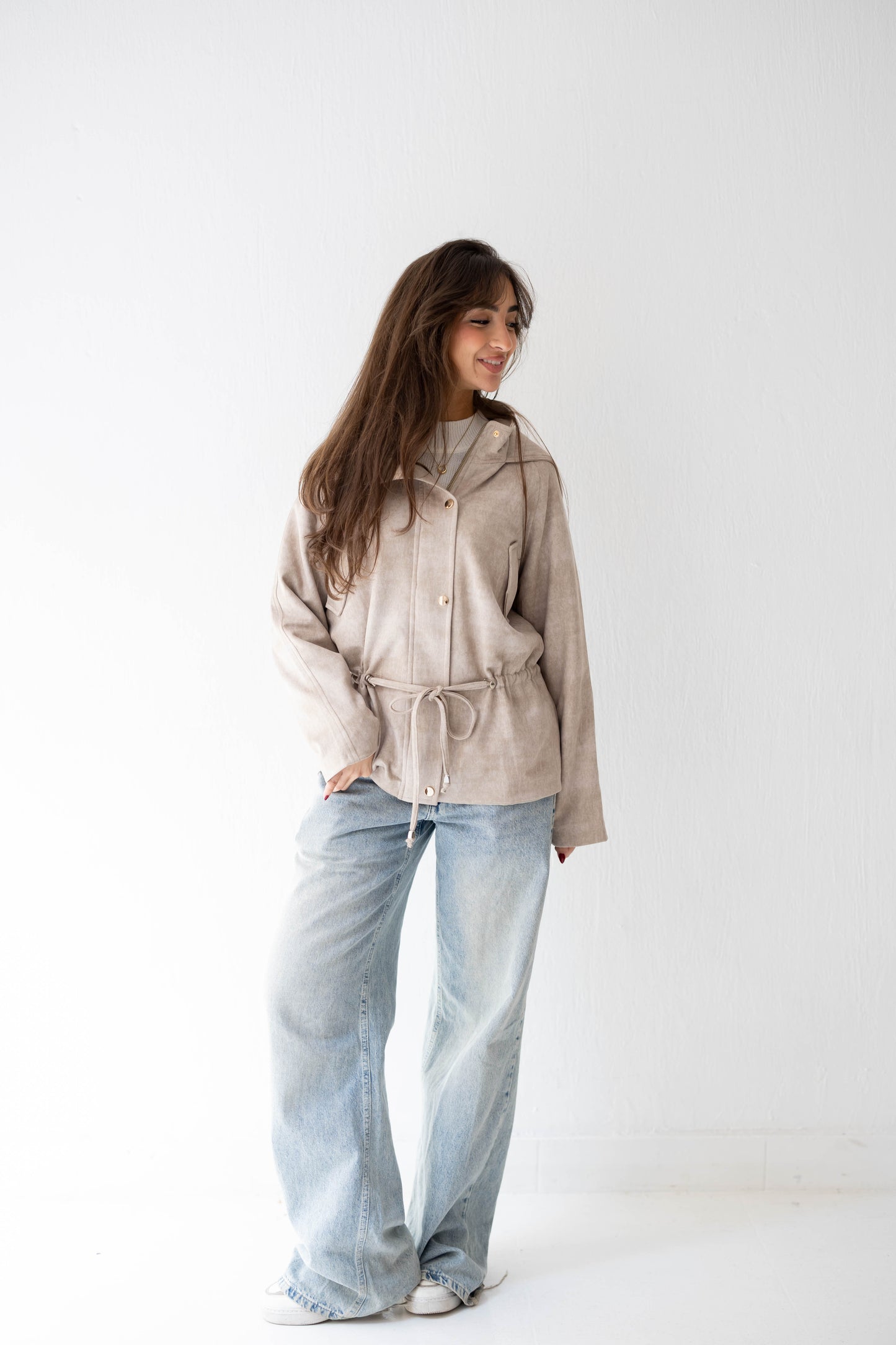 The Ophelia Jacket in Beige