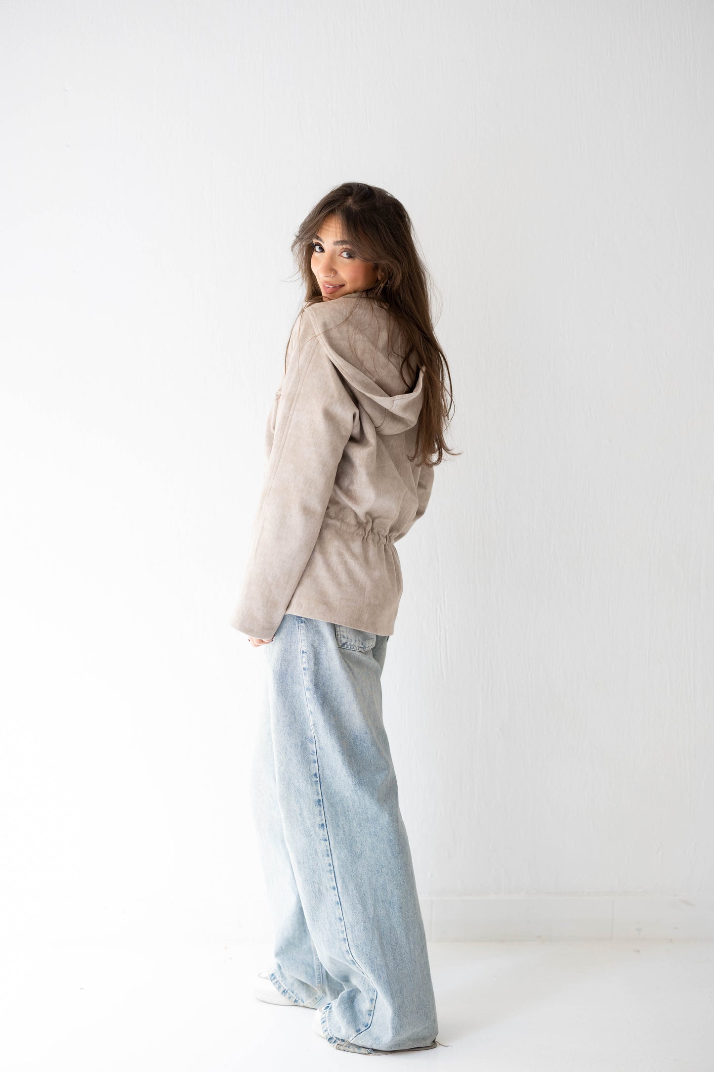 The Ophelia Jacket in Beige