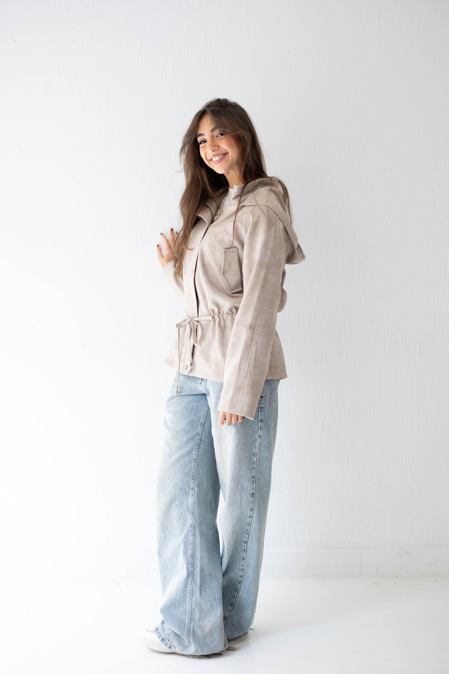 The Ophelia Jacket in Beige