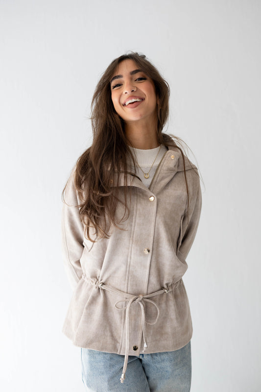 The Ophelia Jacket in Beige