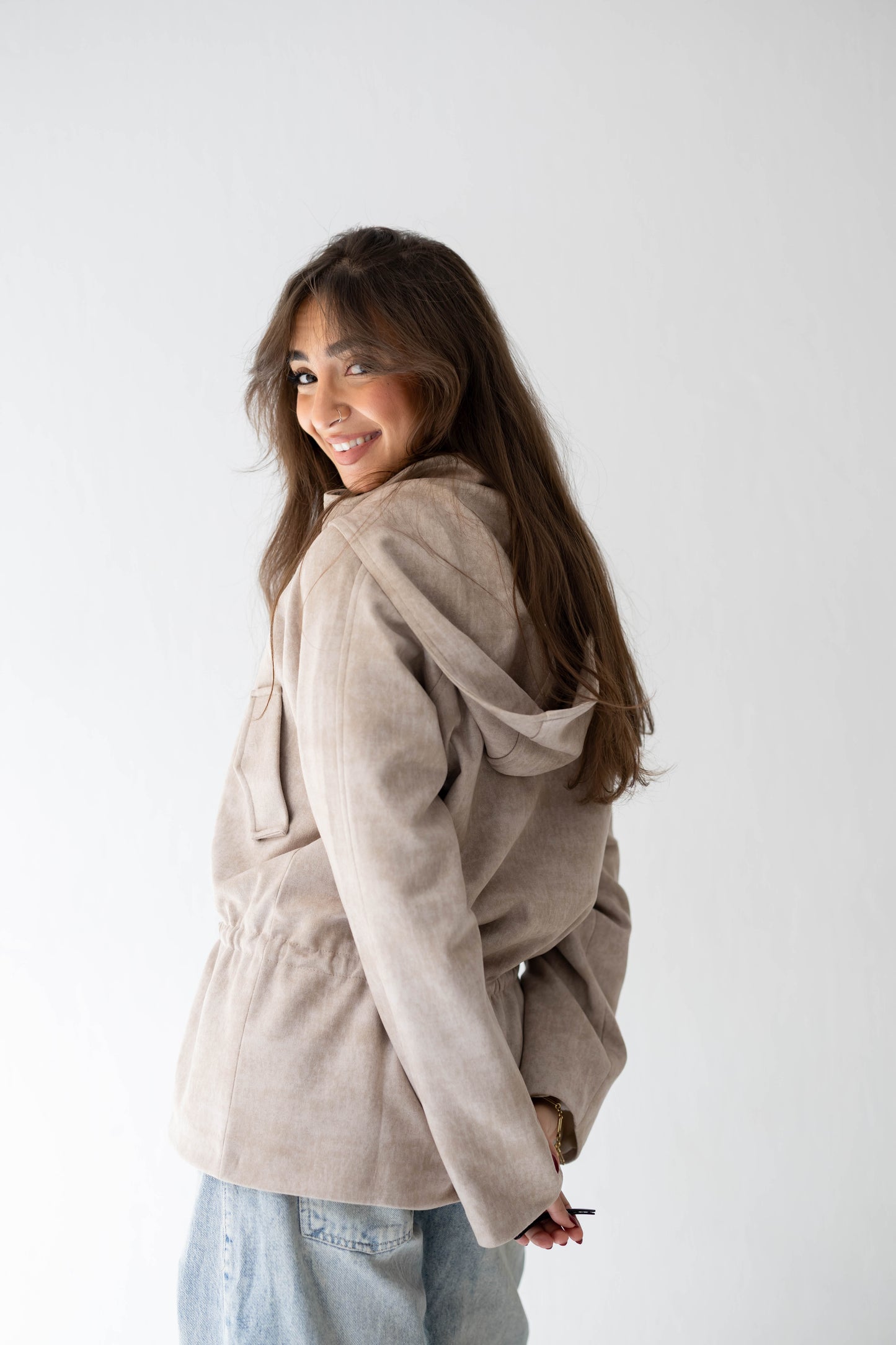 The Ophelia Jacket in Beige