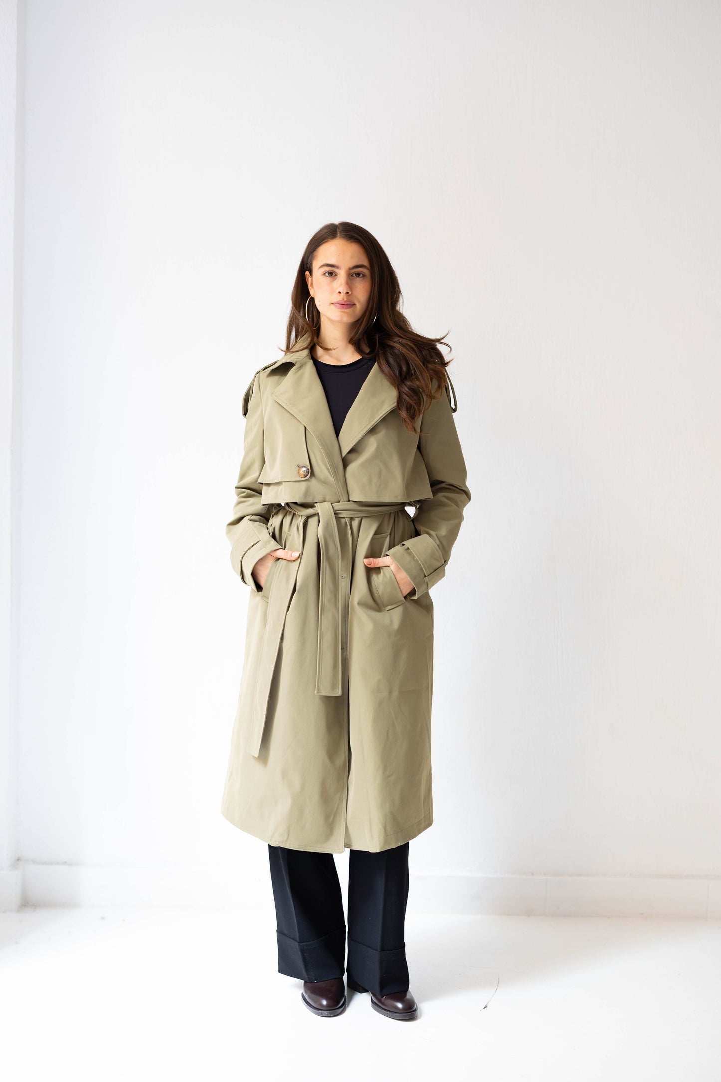 The Classic Edit Trench in Olive