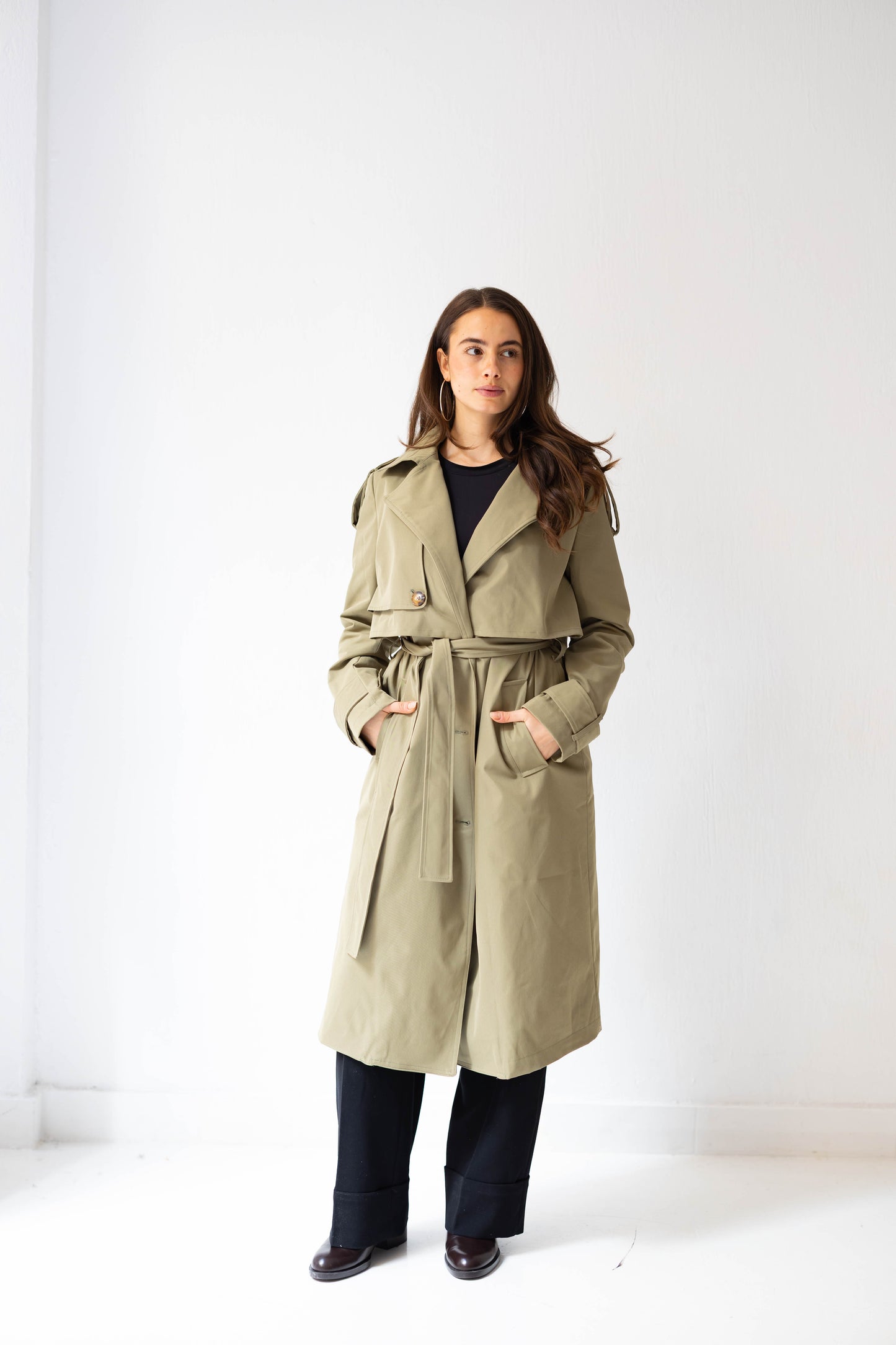 The Classic Edit Trench in Olive