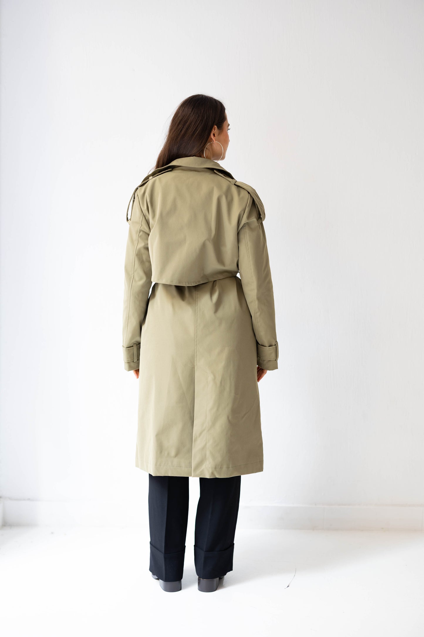 The Classic Edit Trench in Olive