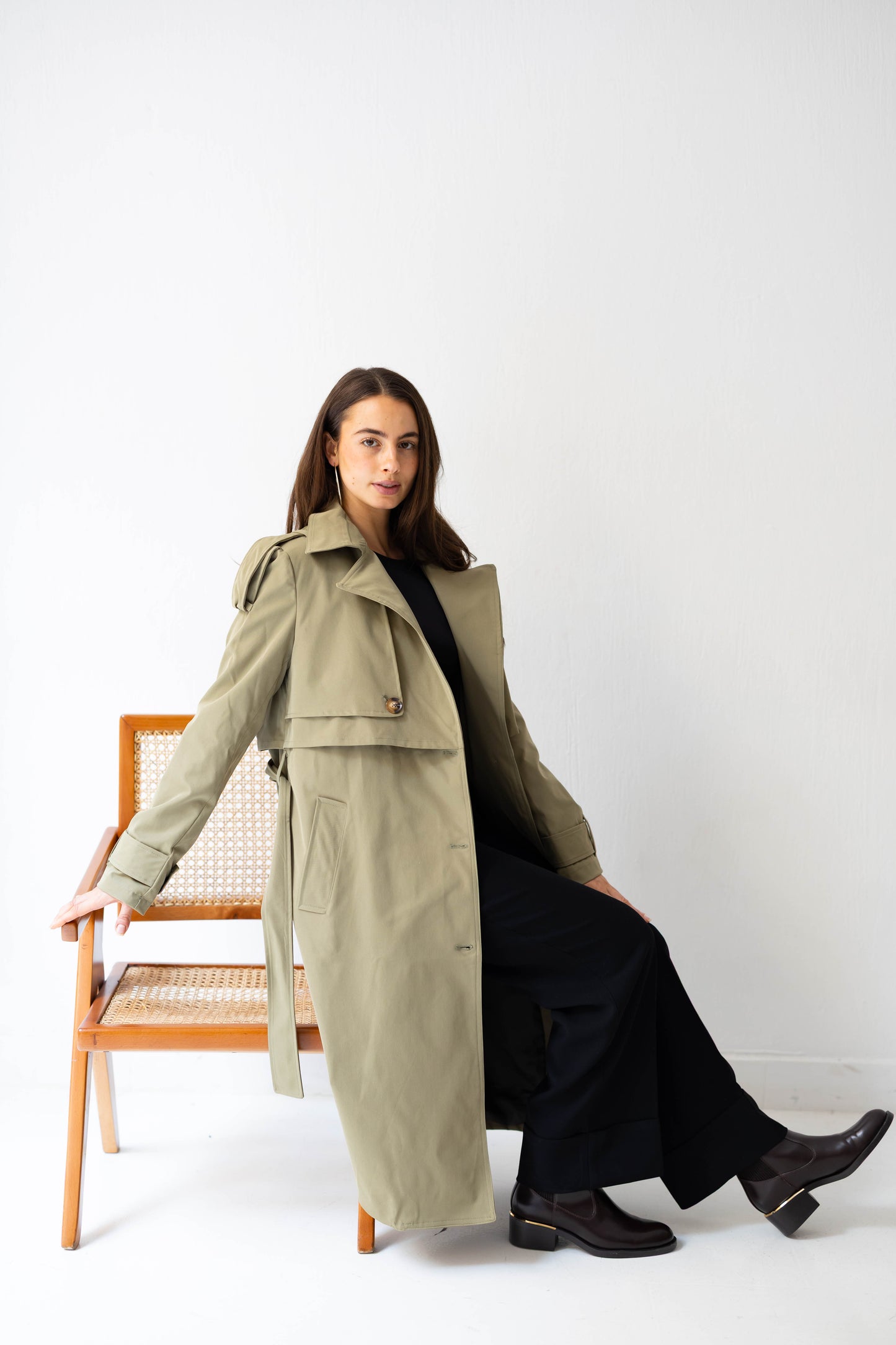 The Classic Edit Trench in Olive