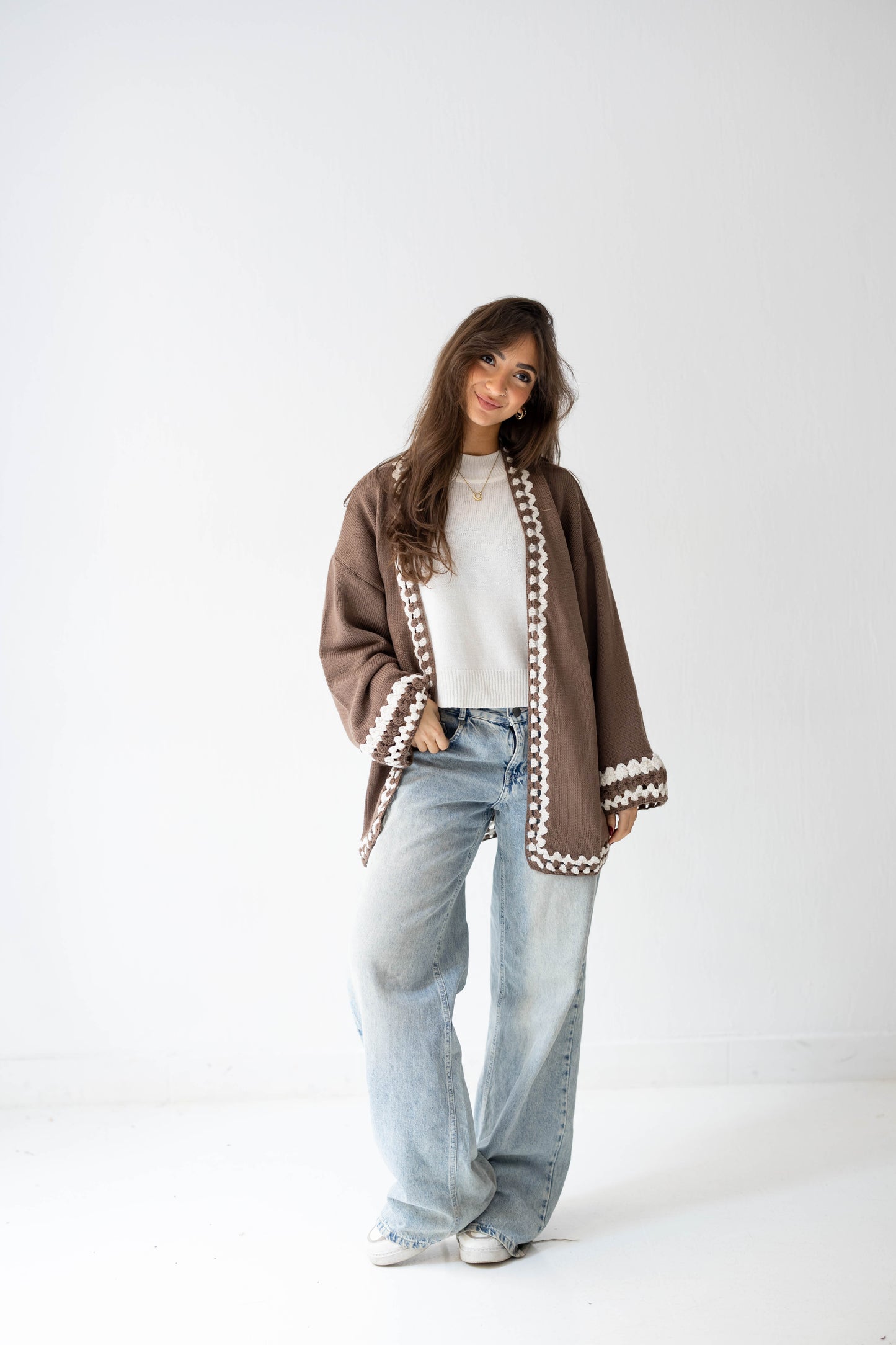 Comfy Edge Knit in Mocha