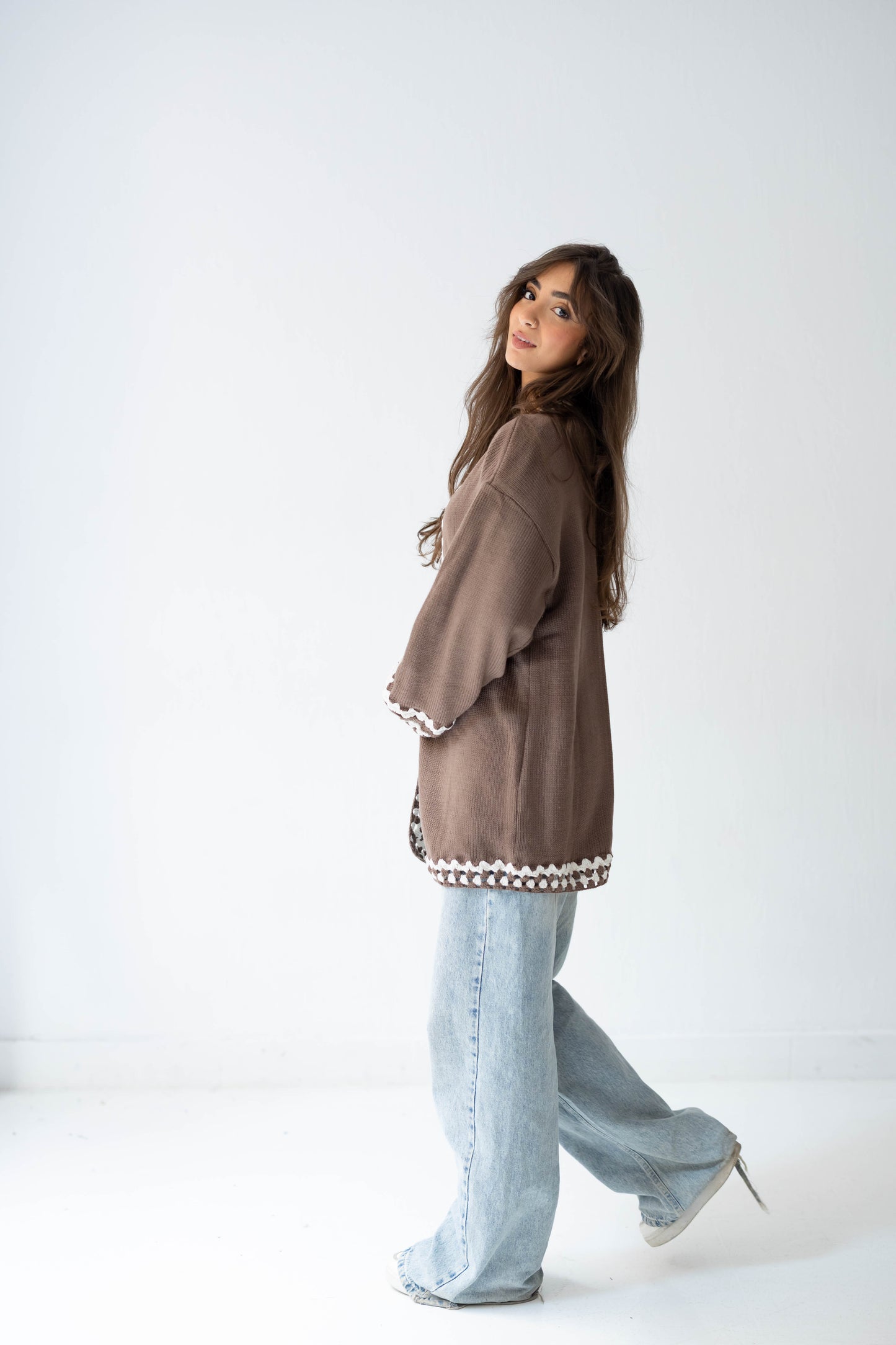Comfy Edge Knit in Mocha