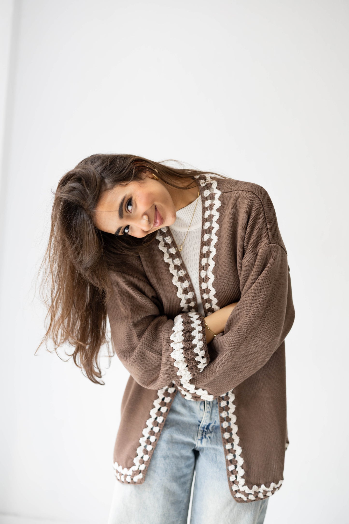 Comfy Edge Knit in Mocha