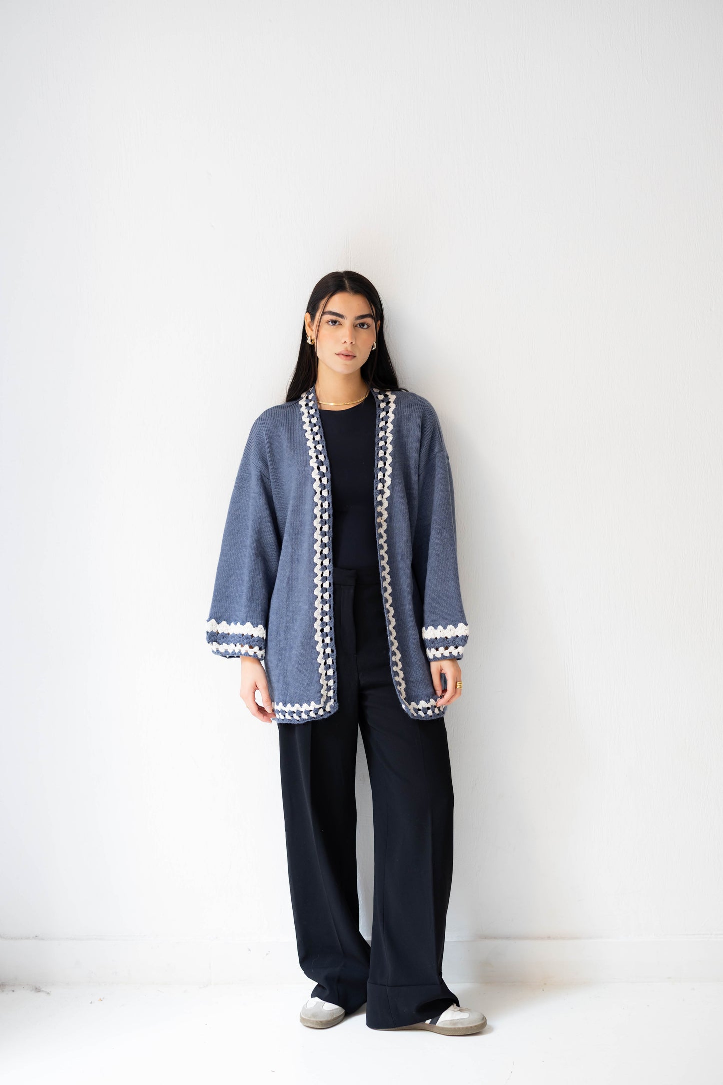 Comfy Edge Knit in Navy