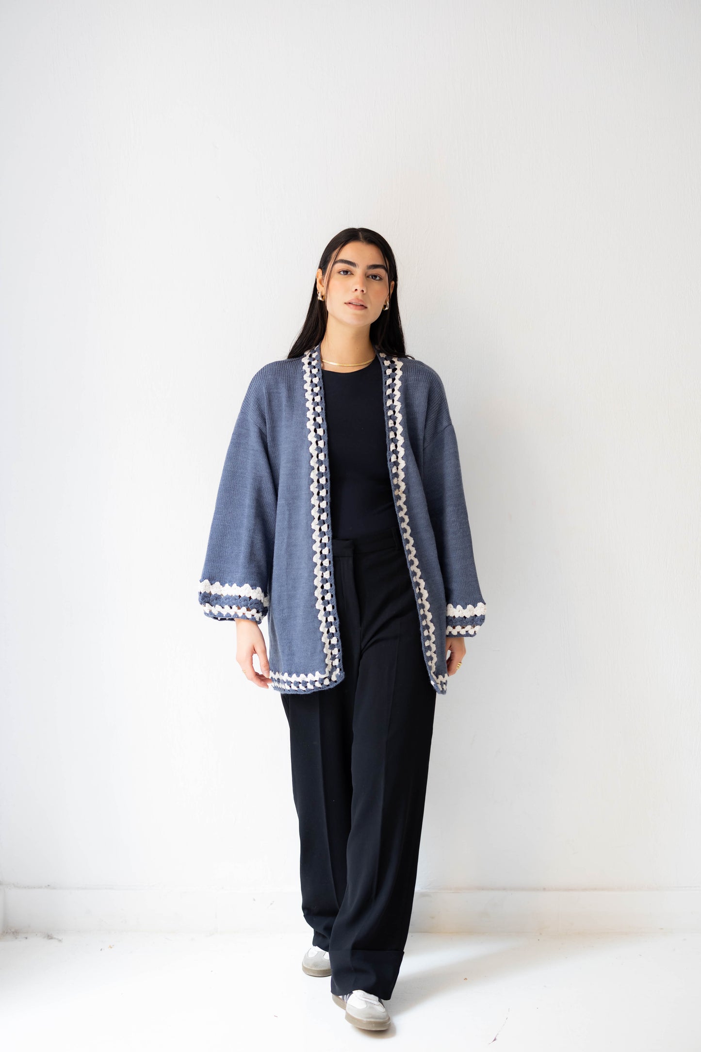 Comfy Edge Knit in Navy