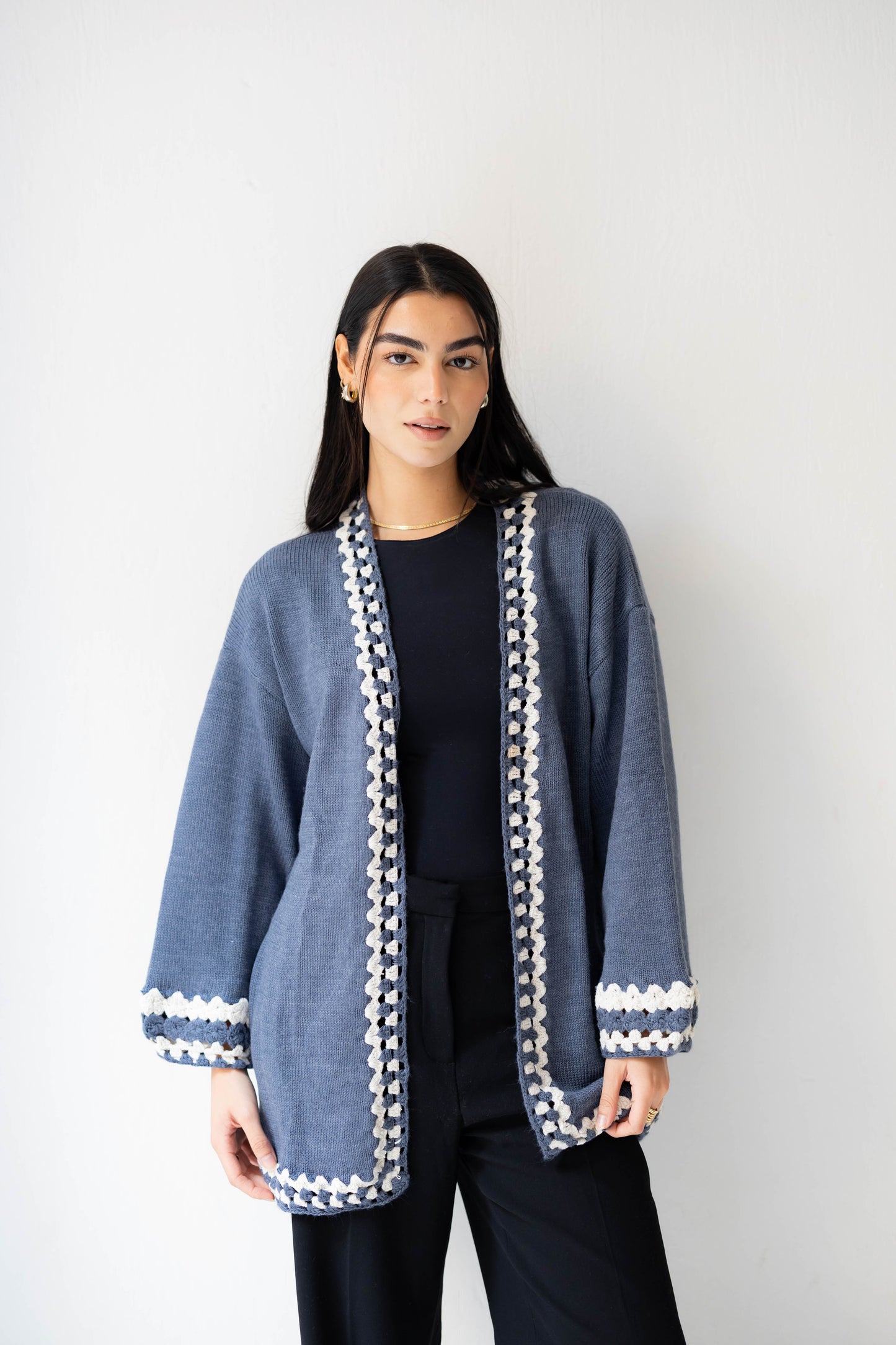 Comfy Edge Knit in Navy