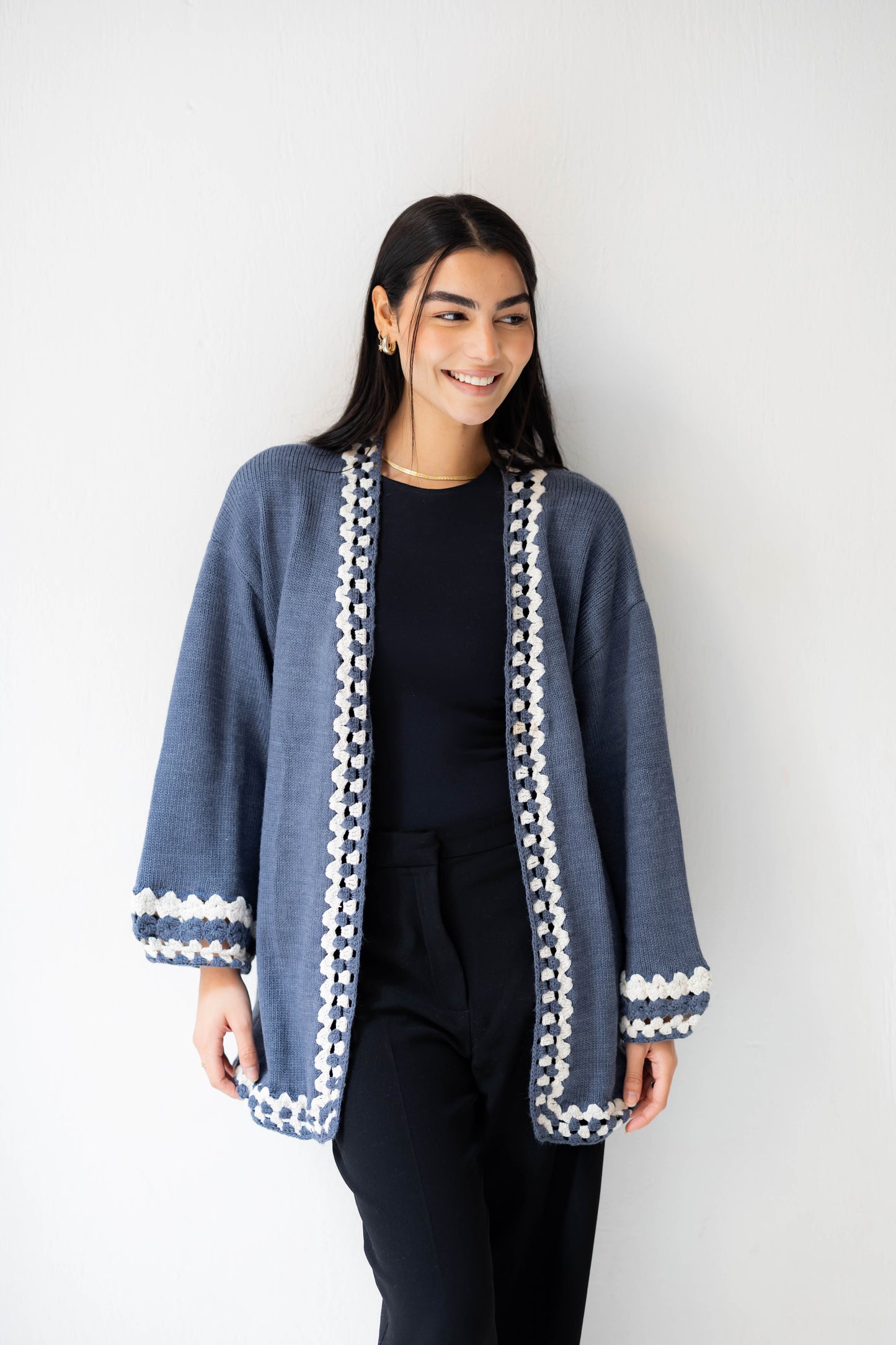 Comfy Edge Knit in Navy