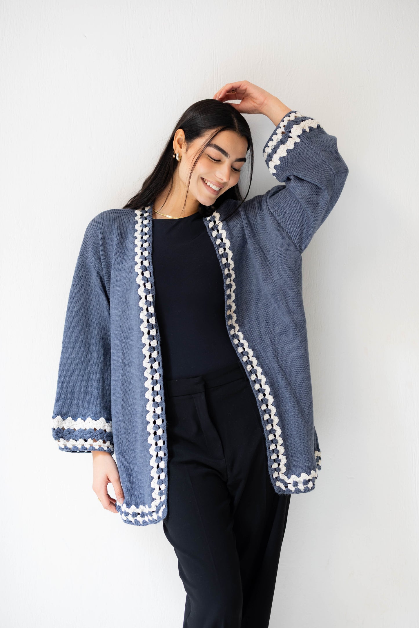 Comfy Edge Knit in Navy