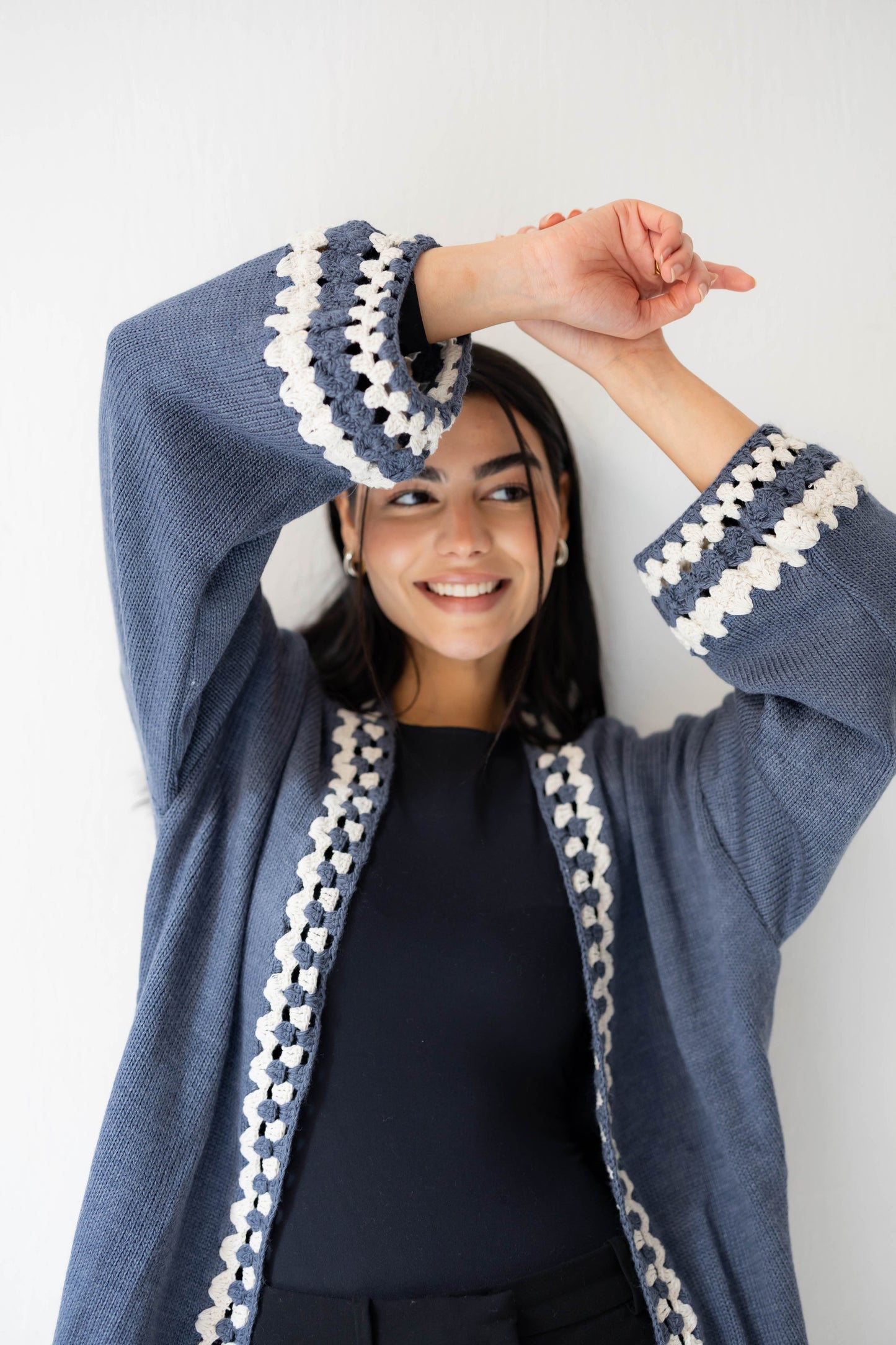 Comfy Edge Knit in Navy