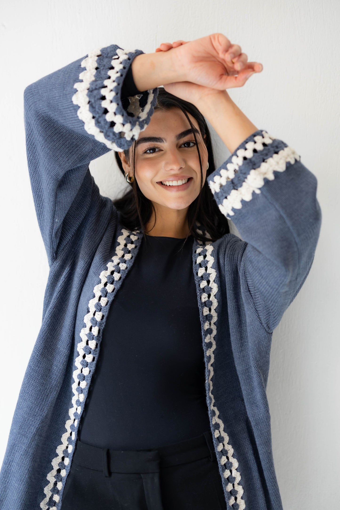 Comfy Edge Knit in Navy