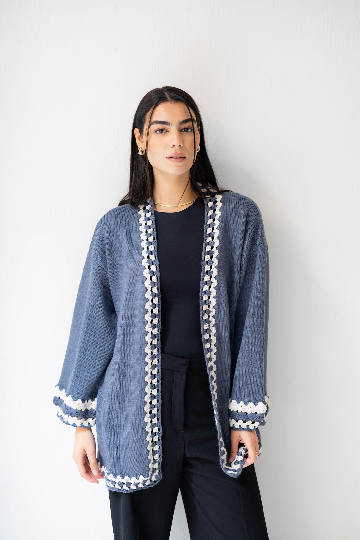 Comfy Edge Knit in Navy