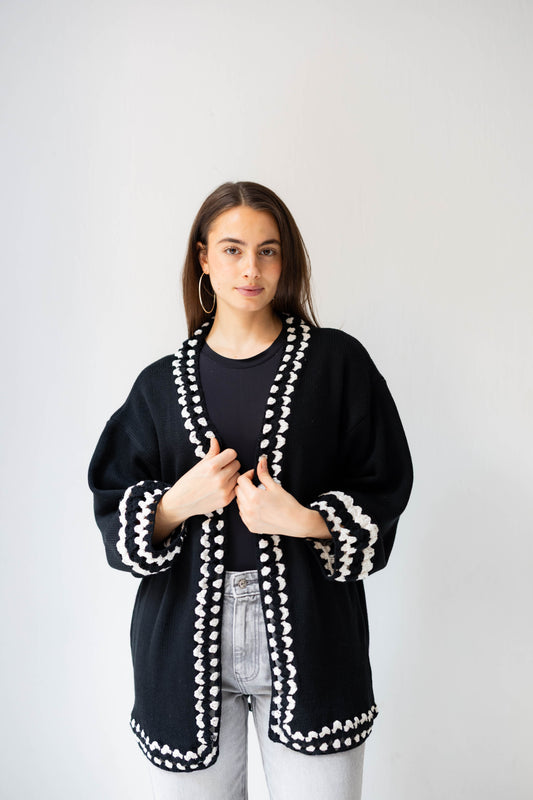 Comfy Edge Knit in Black