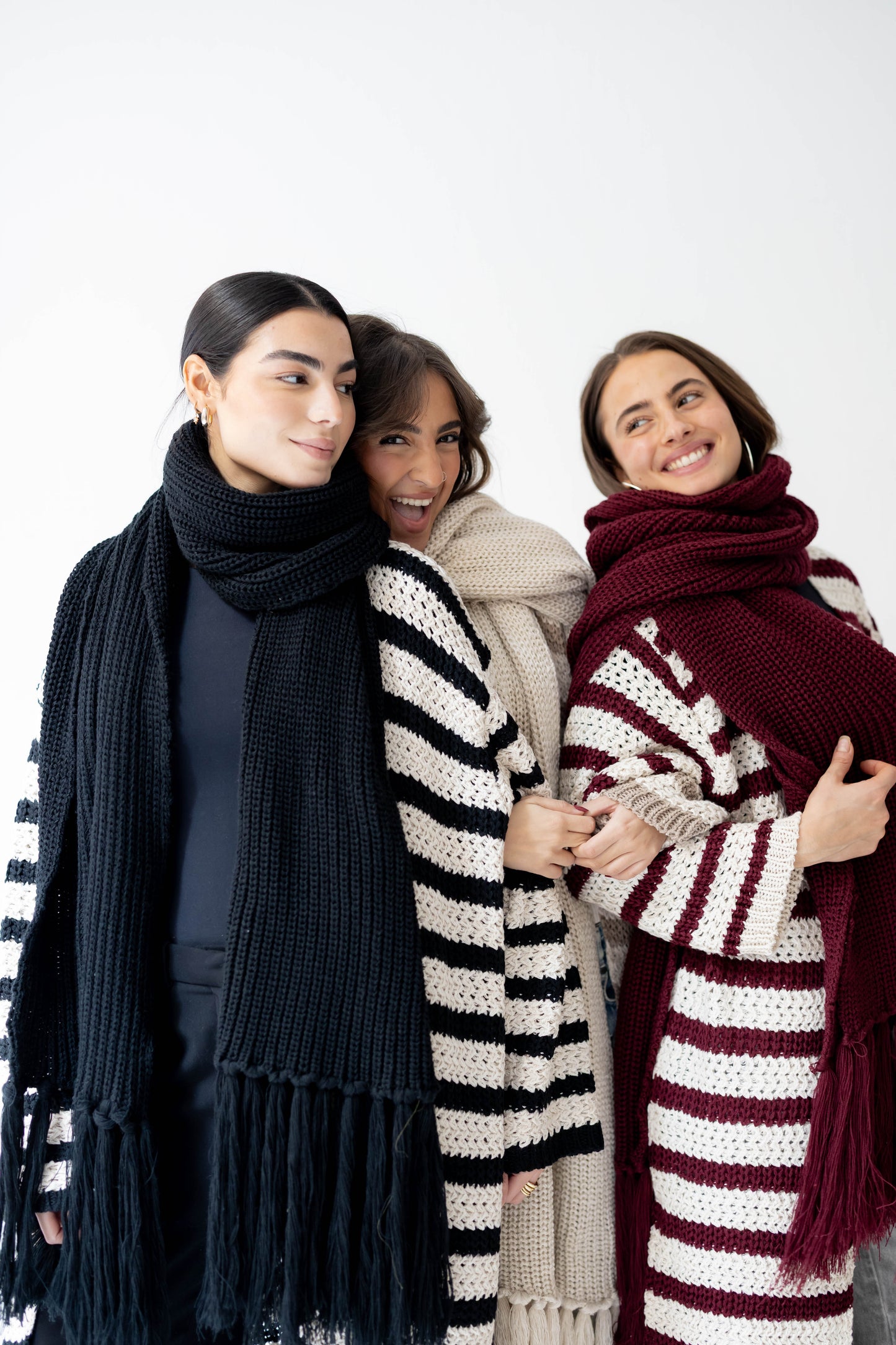 Warm Snuggle Shawl in Black