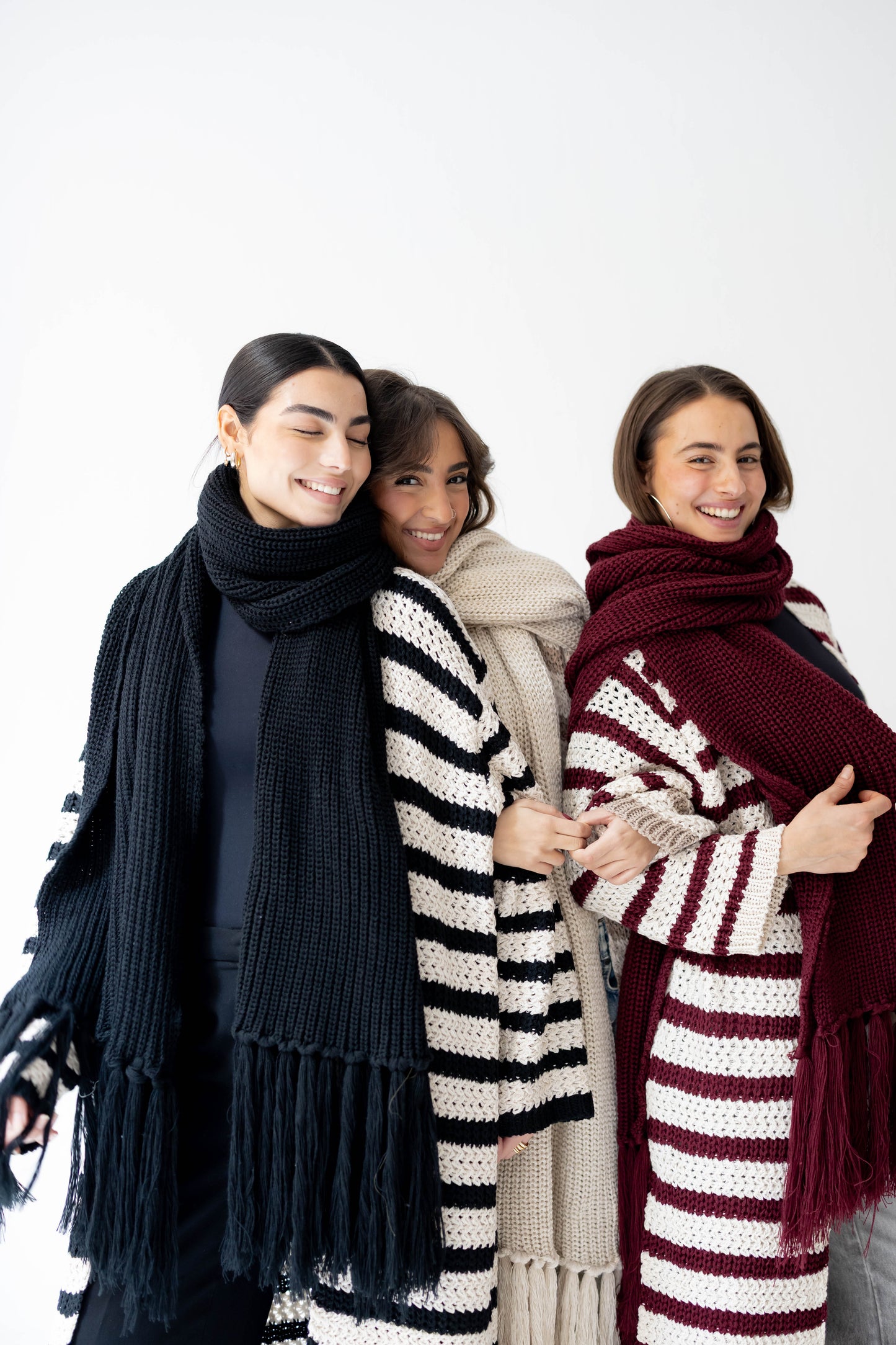 Warm Snuggle Shawl in Black