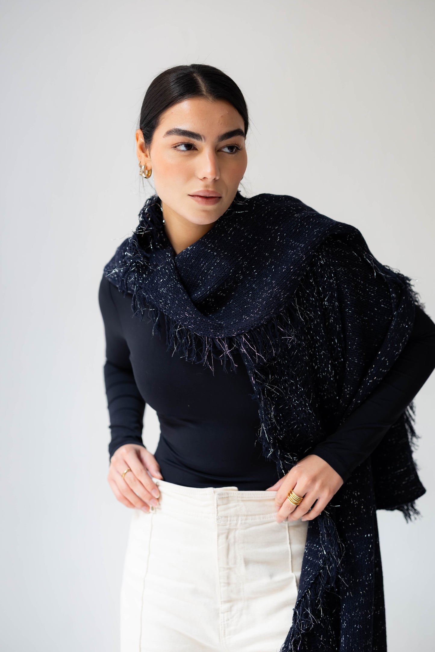 Twilight Fringe Shawl