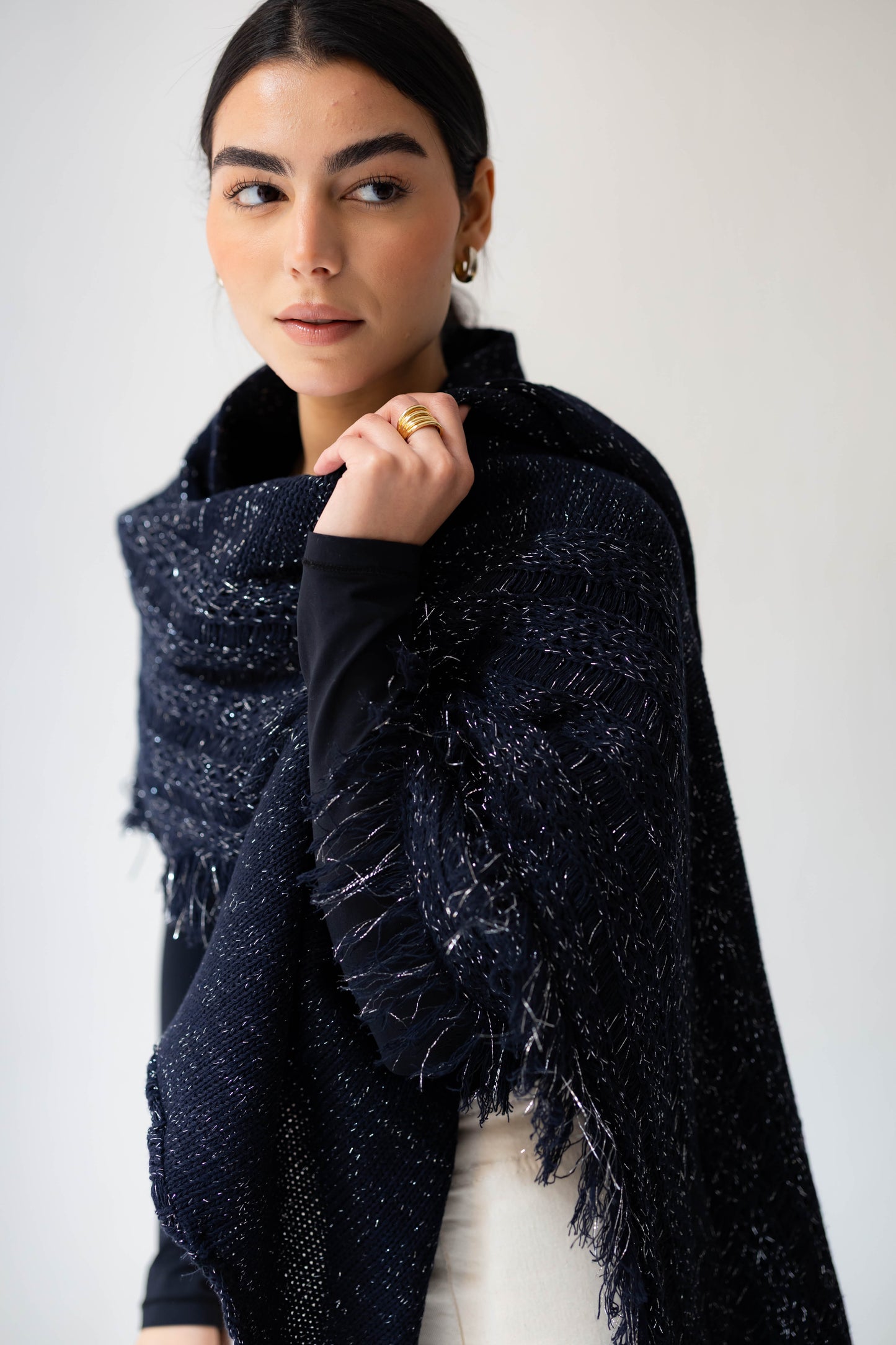 Twilight Fringe Shawl