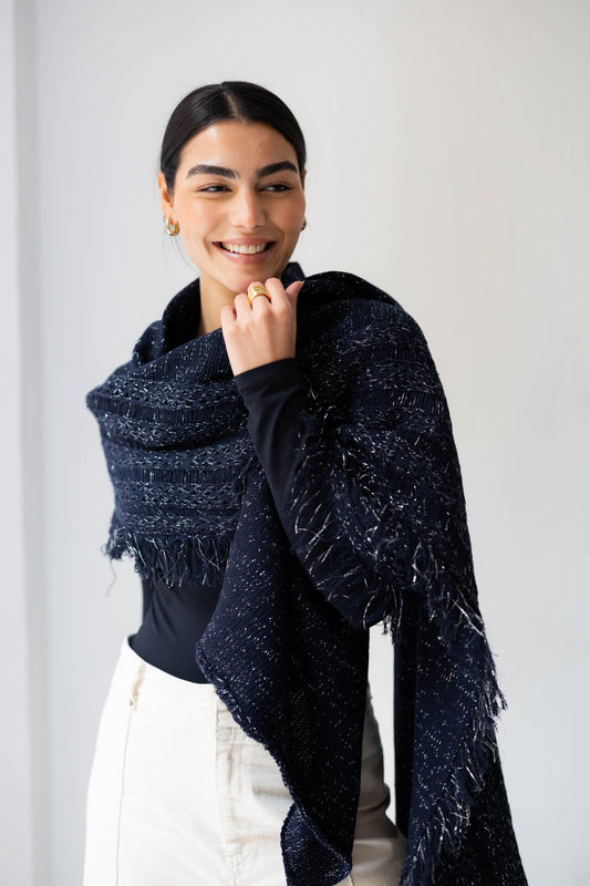 Twilight Fringe Shawl