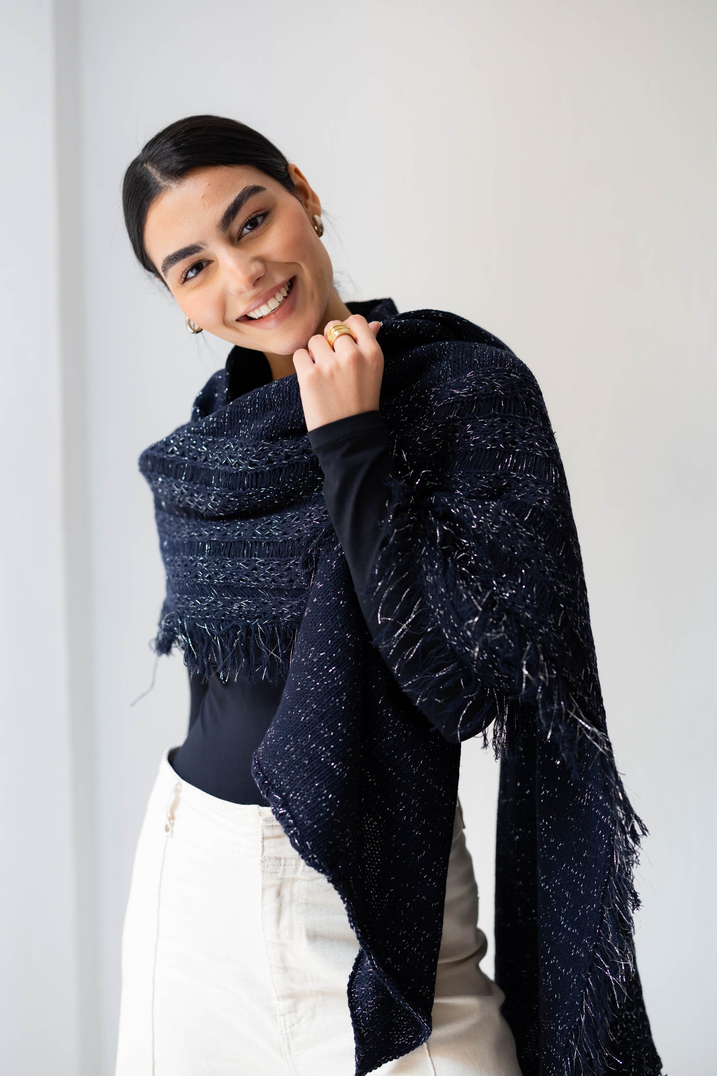 Twilight Fringe Shawl