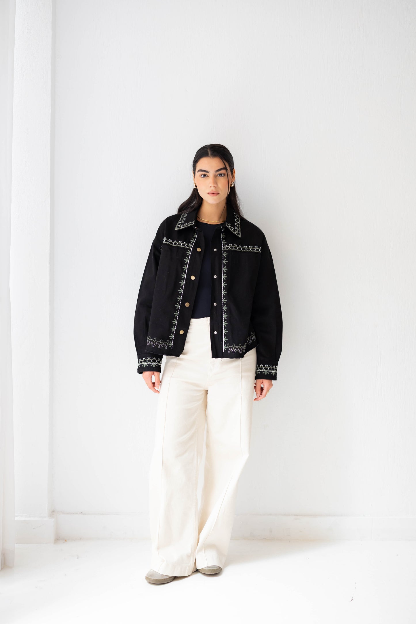 Riva Stitch Jacket in Black