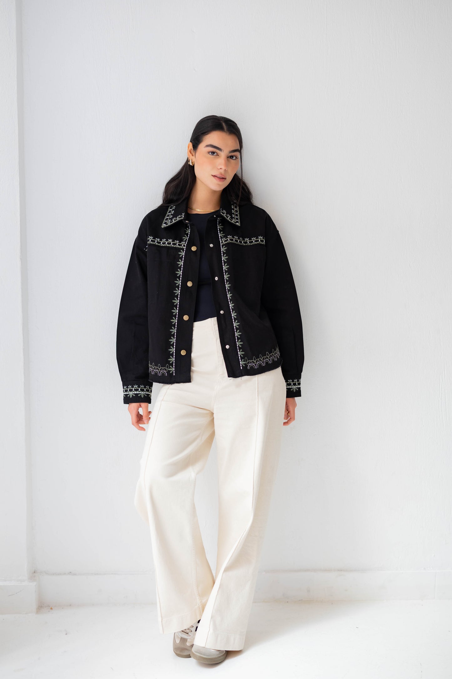 Riva Stitch Jacket in Black