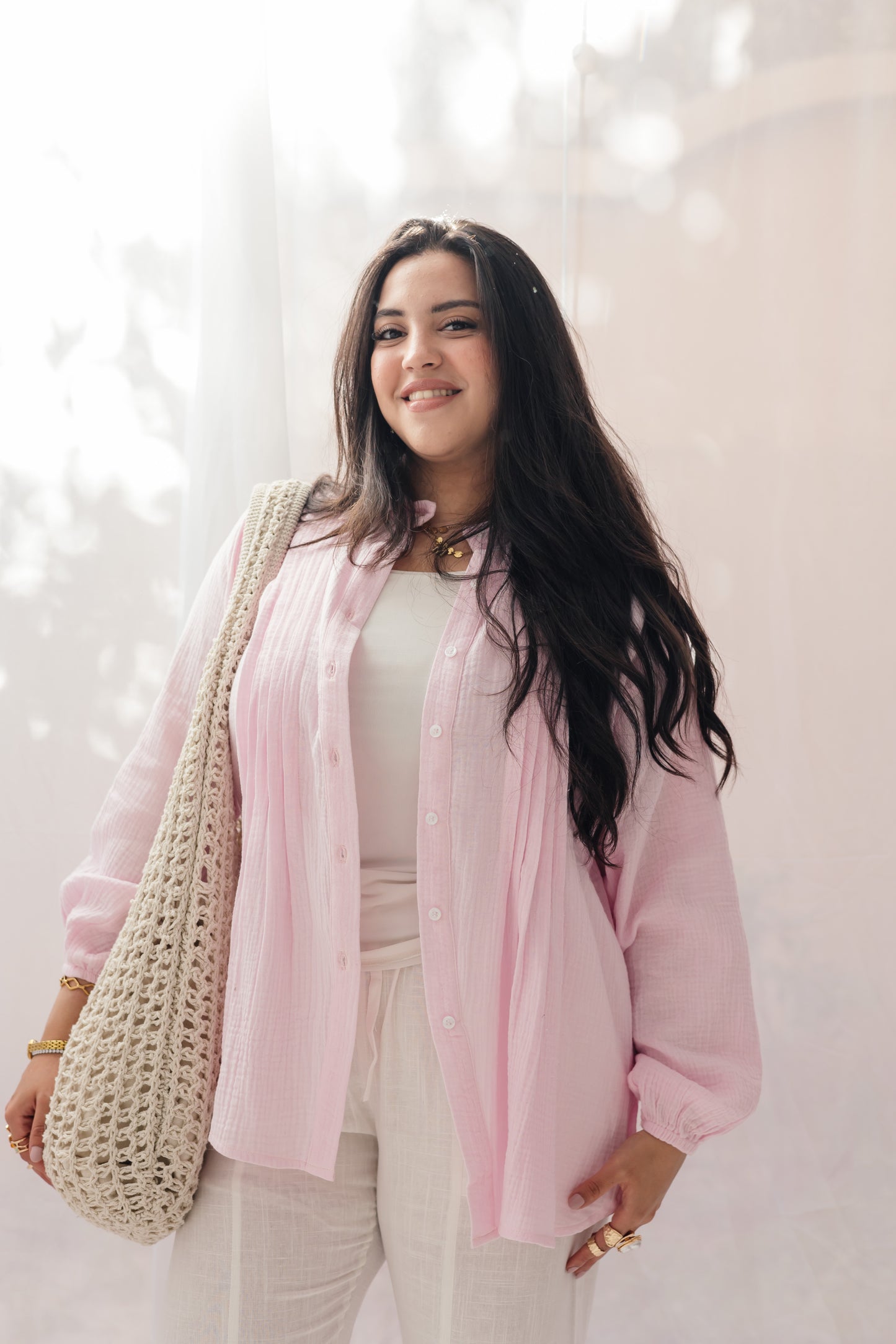 Sola Shirt in Soft Pink