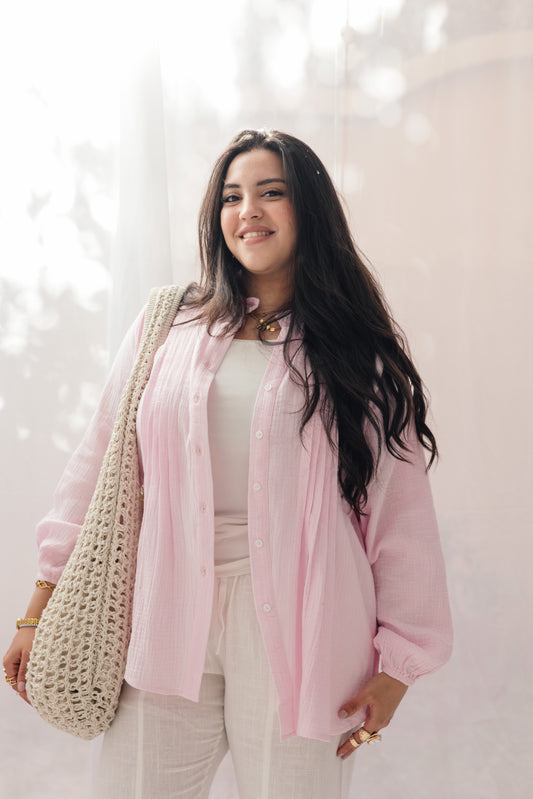Sola Shirt in Soft Pink
