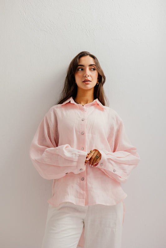 Haven Shirt in Soft pink